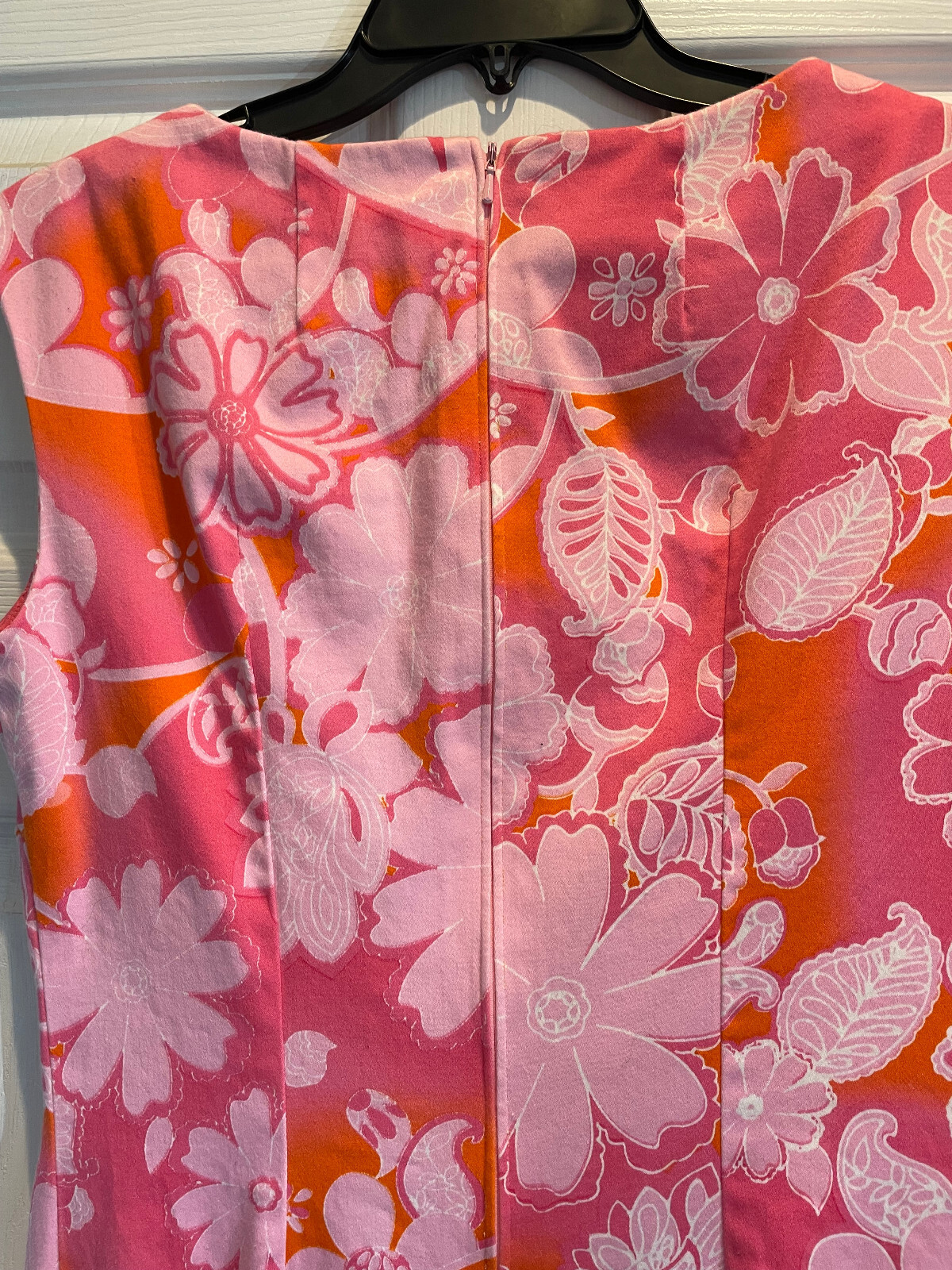 Vintage Hawaiian print Maxi Dress Size S Cotton/polyester stretchy