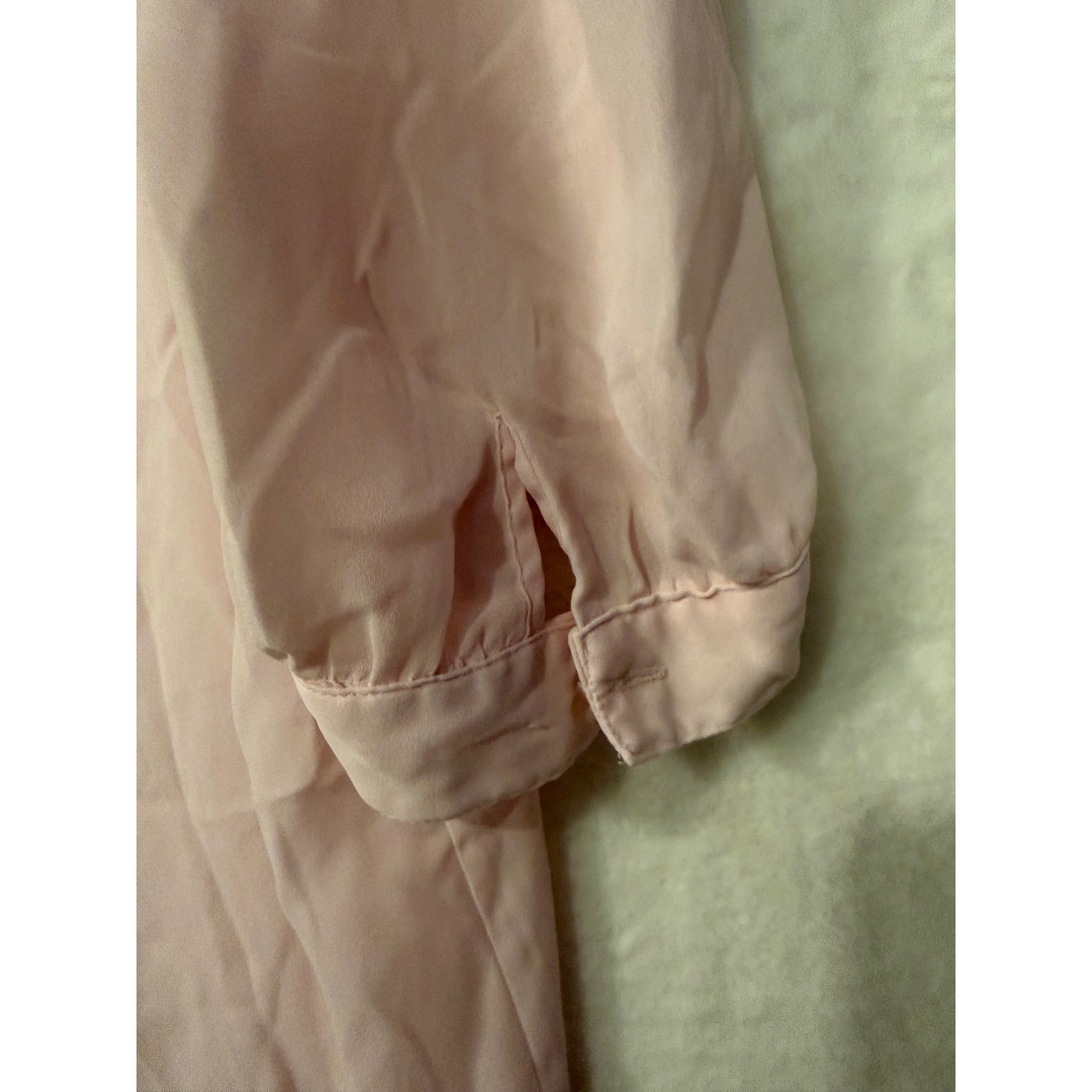 Jordan Vintage Pink Embroidered Lace Collar Blouse Short Puff Sleeve Size 13/14