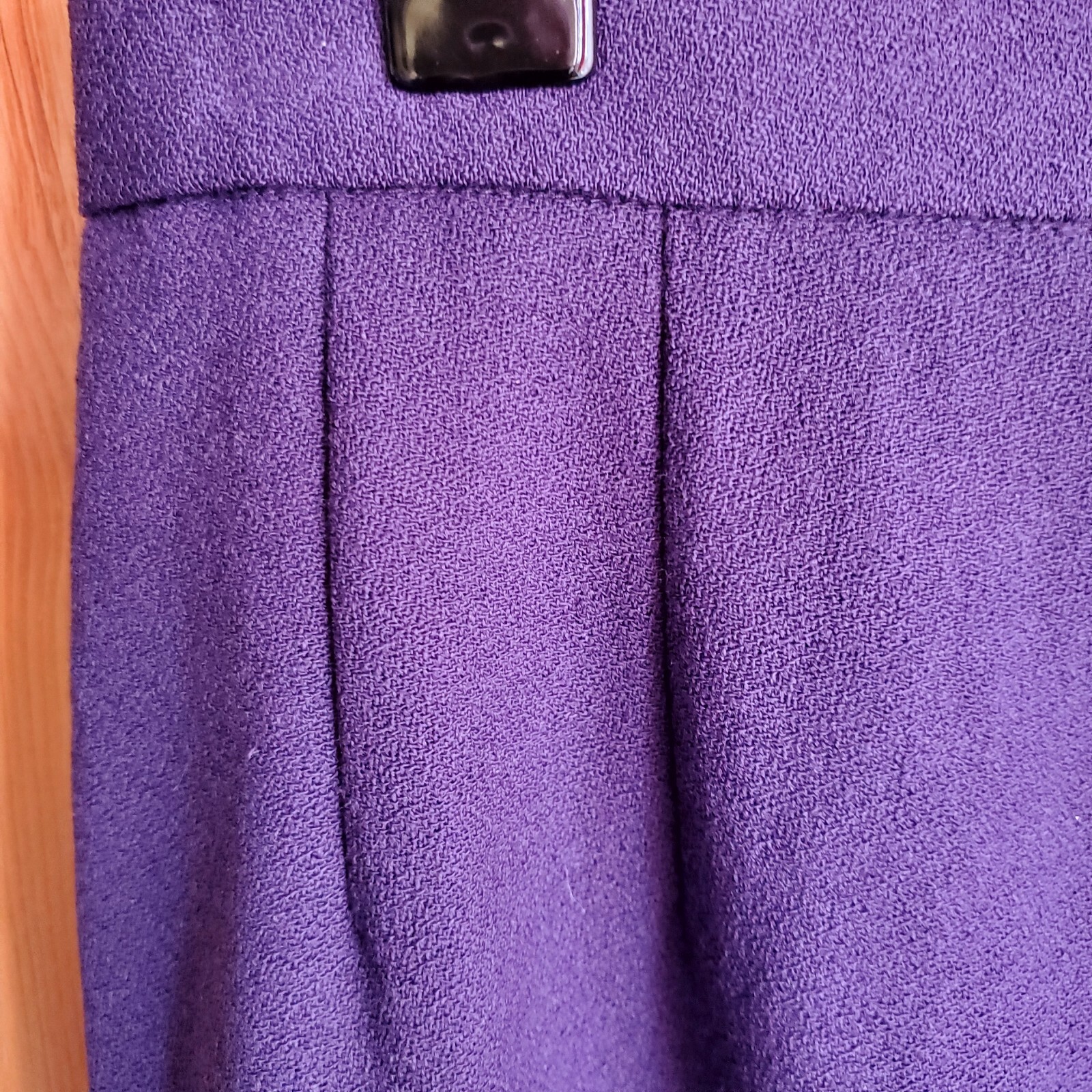 Vintage Mr Jax Purple Wool Pencil Skirt Size Small