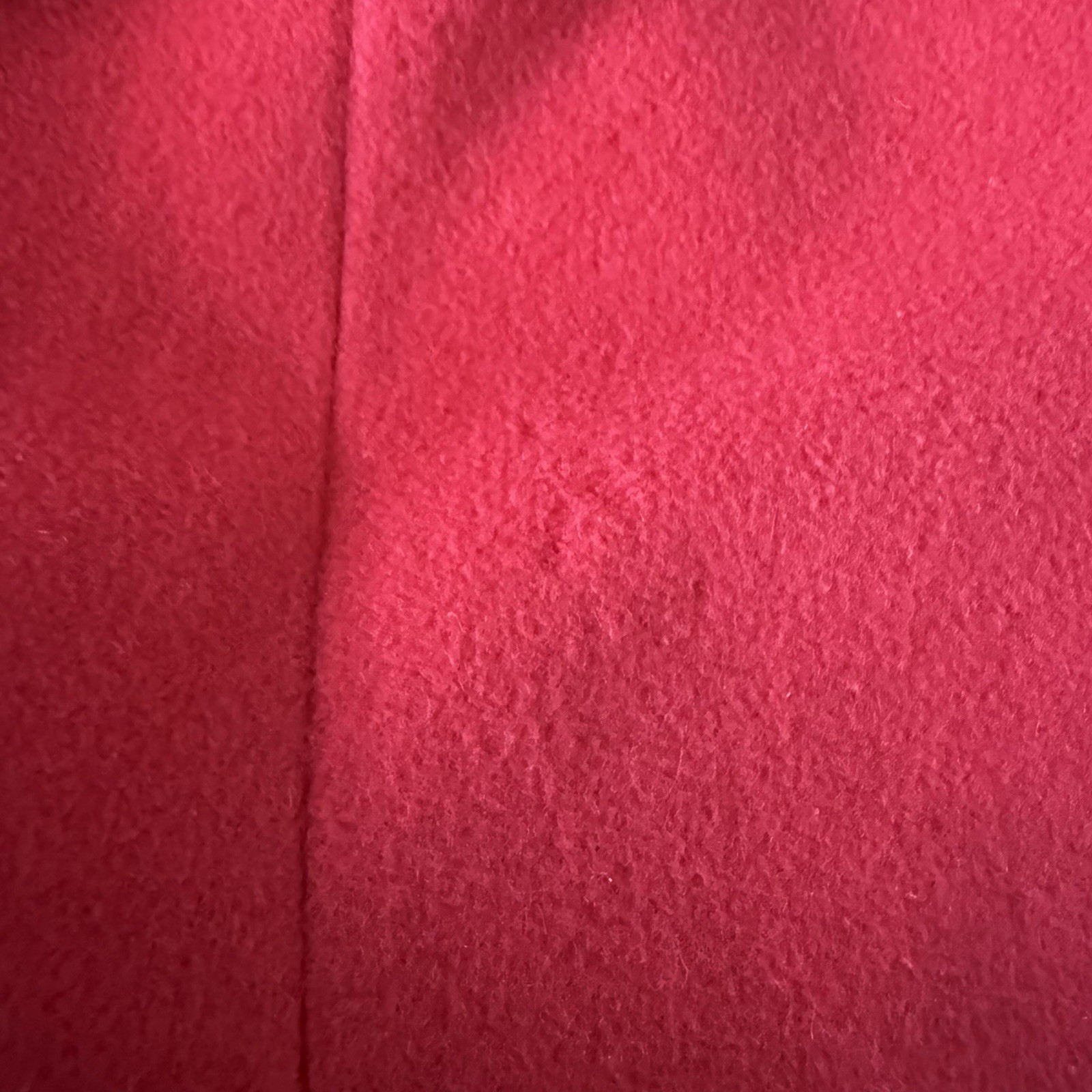 Vintage 100% Cashmere Red Coat Women’s Project Craft Fabric 23×44 Upcycle F/W