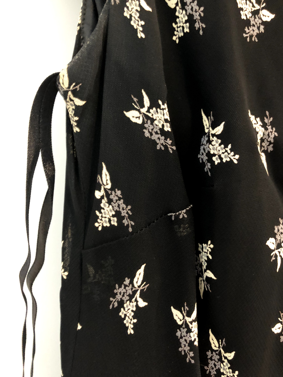 Evan Picone Vintage 90s Dress – Black, Floral Print Size 10