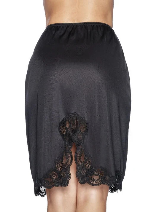 Ilusion Anti-Static Women Half slip Lace Slit 18″ 24″ Length Size S M L XL 2011