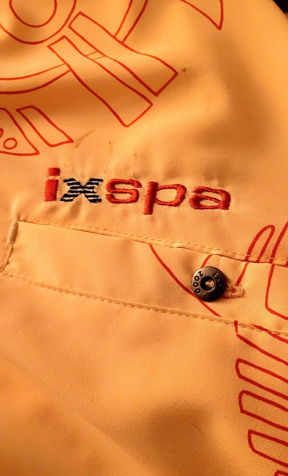 IXSPA By Jamie Sadock Vintage Organza Poly Tracksuit 1990’s Geometric Shapes Lg