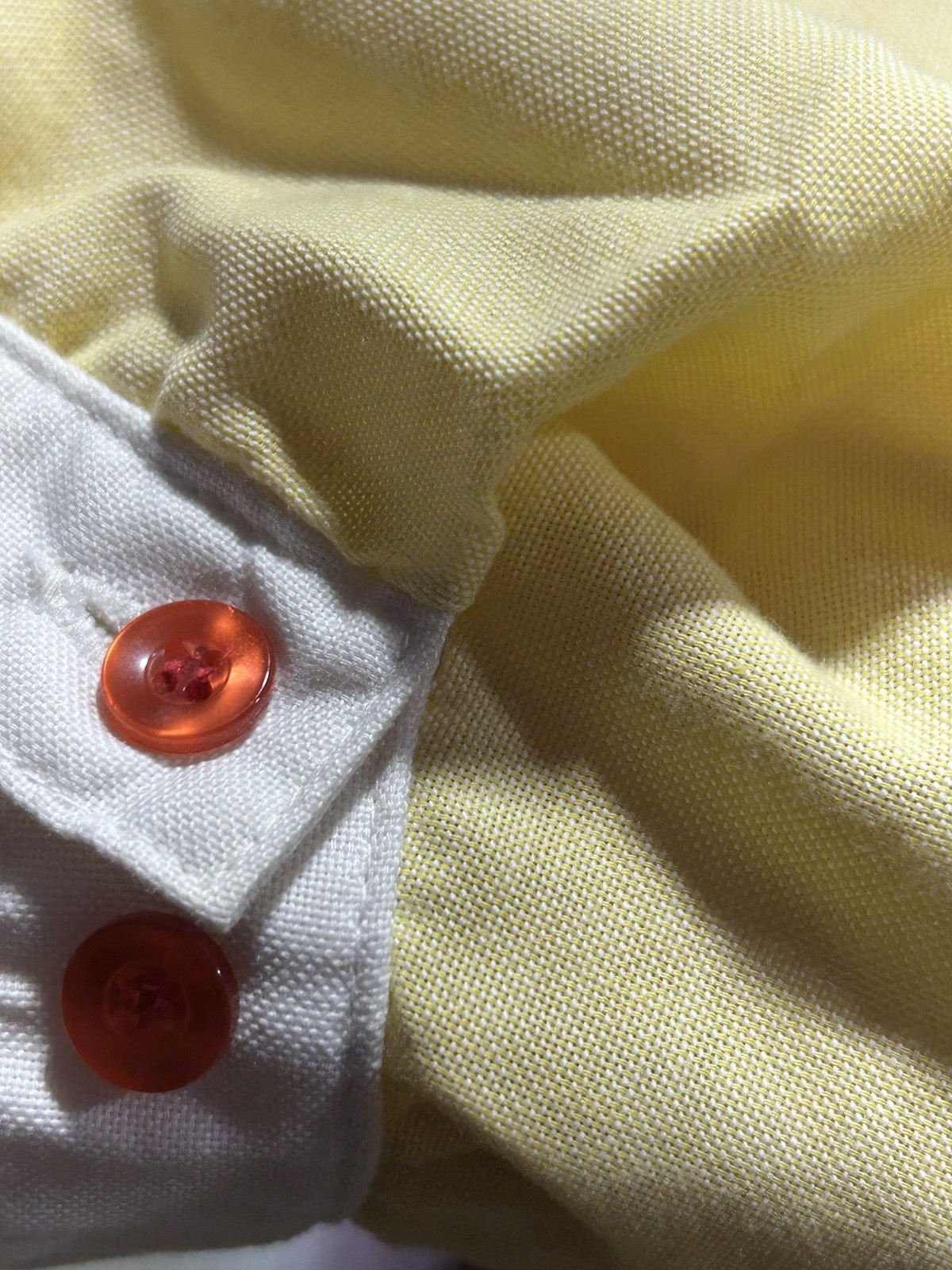 Vintage Kenny Classics Yellow Waitress Style Dress Size 12 All Original Buttons