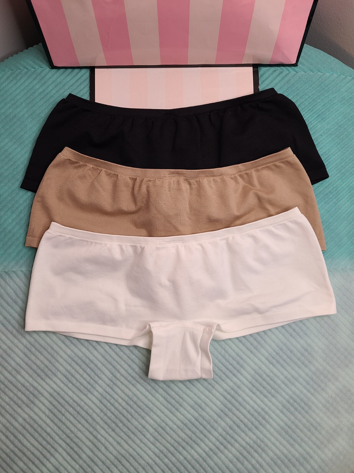 NWT Vtg Victoria’s Secret Smooth Tactel Nylon Boyshorts Bundle (3) Size Sm