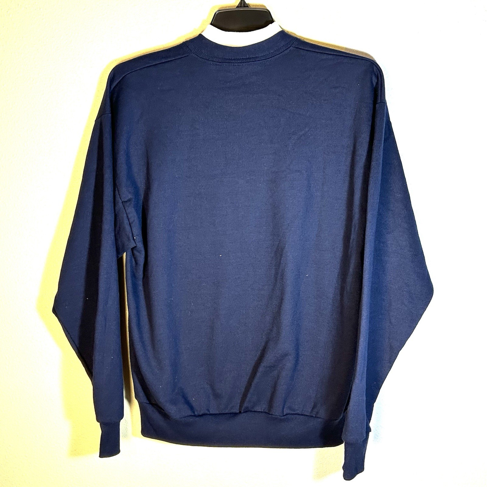 Vintage Top Stitch Womens Size L Embroidered Sweatshirt Blue Cottagecore Grandma