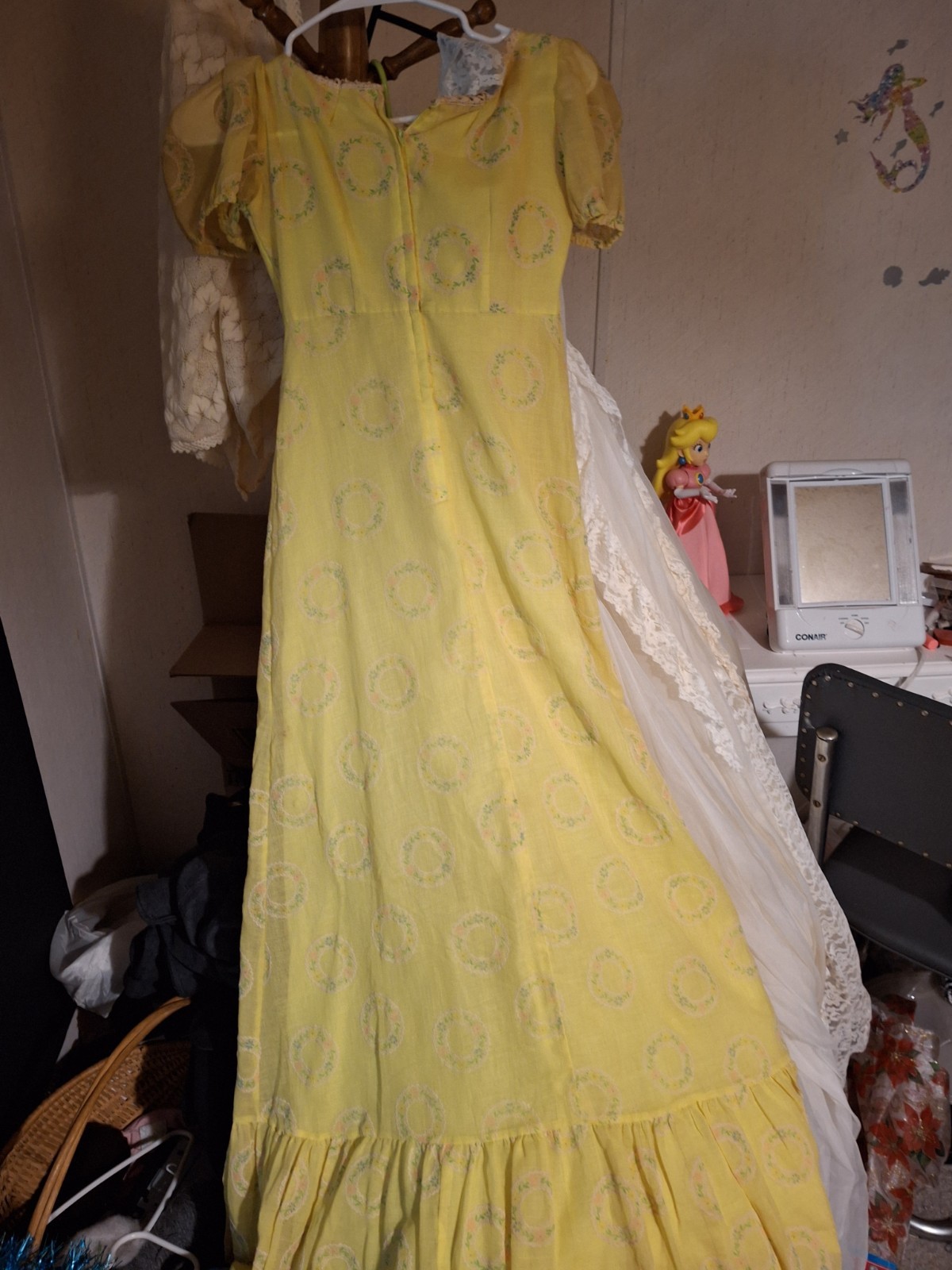 Vintage 1975 JCPenny Yellow Dress Size Small