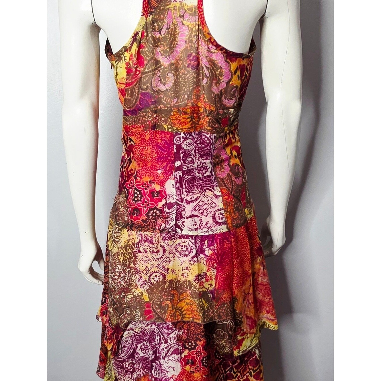 Vintage Y2K Boho Silk Blend Maxi Dress by Alba Conde