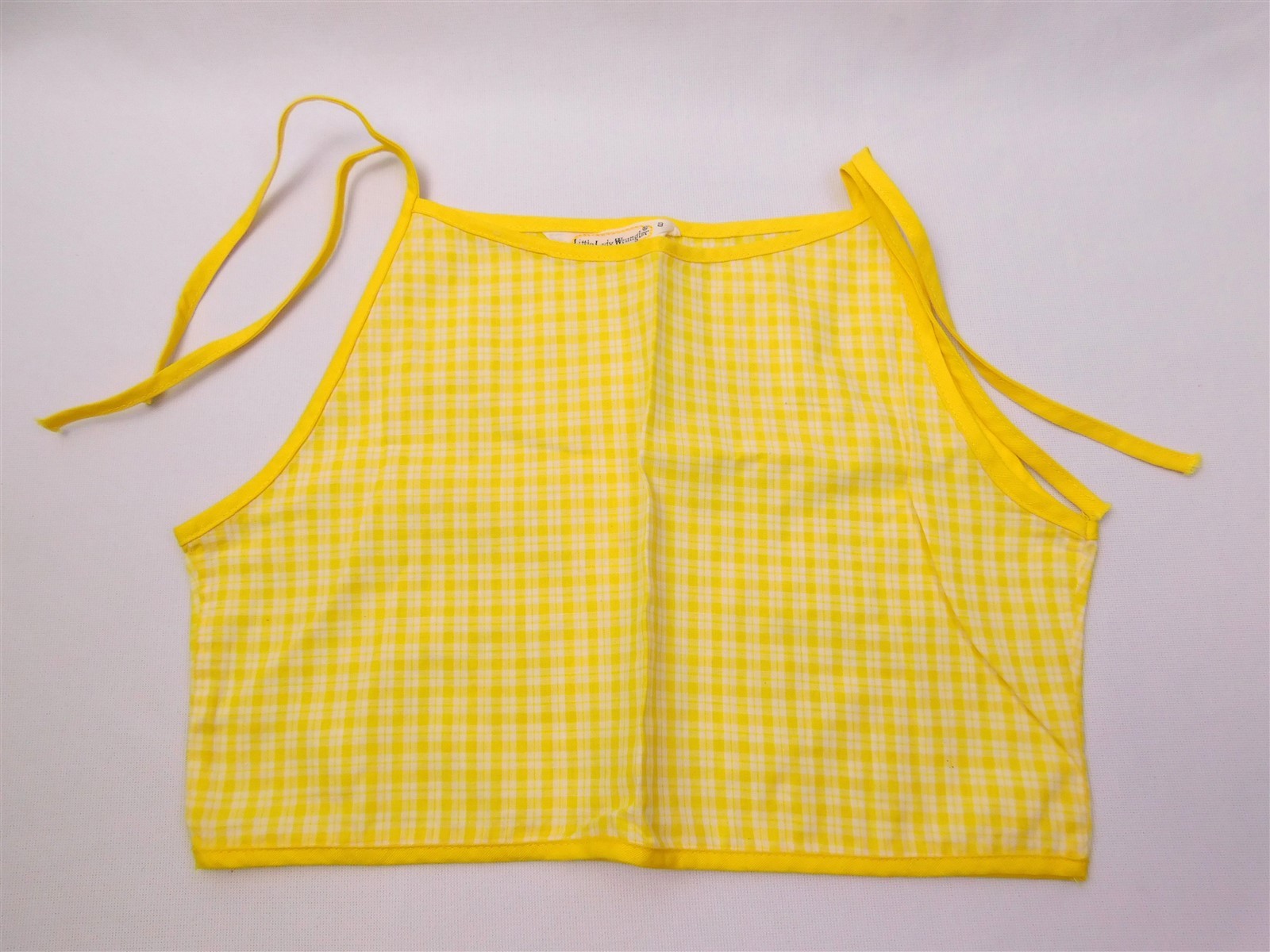 3 Pcs Vtg Womens 1960s Little Lady Wrangler Gingham Crop Tops & Bandana MOD