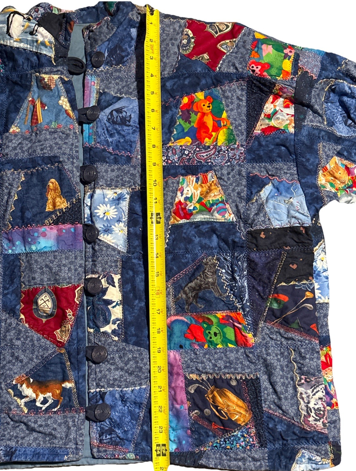 Vintage patchwork quilted coat, Bohemian/Crazy Quilt Style Pre-owned M/L? Women