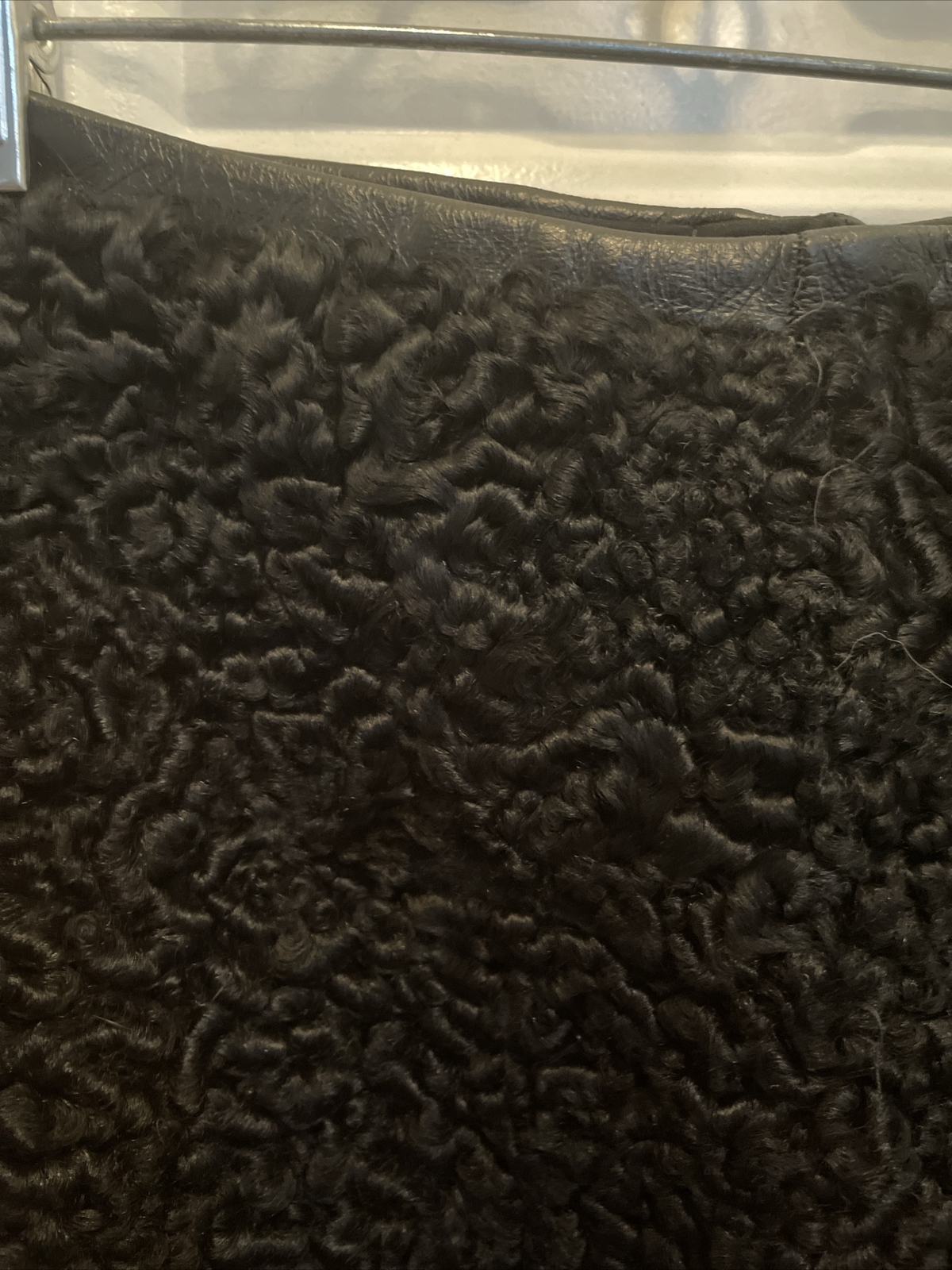 Curly Persian Lamb Wool Skirt
