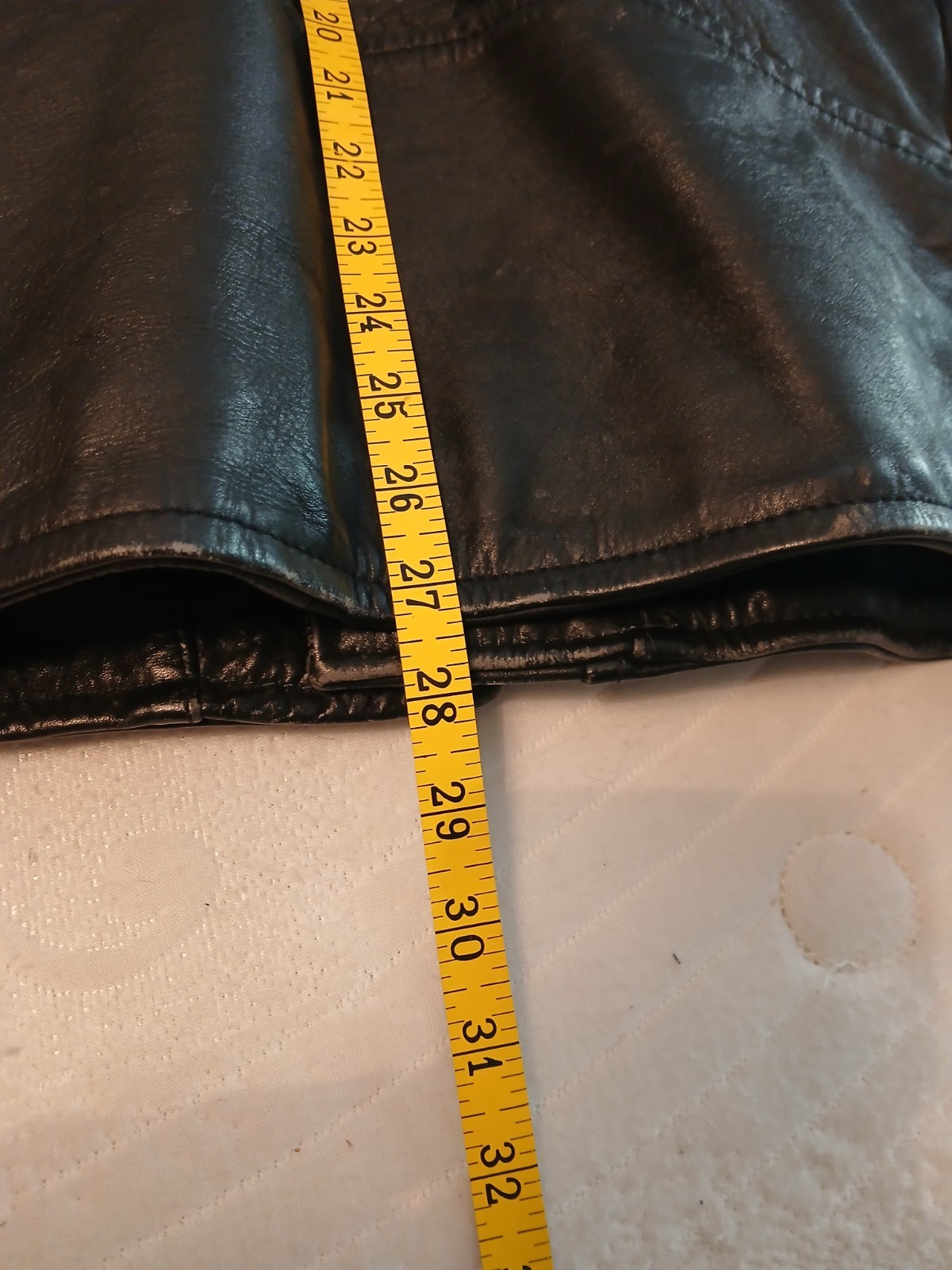 Vtg 1980s Black Leather Motorcycle Jacket* British Imports, Hollywood, Ca*Rare!
