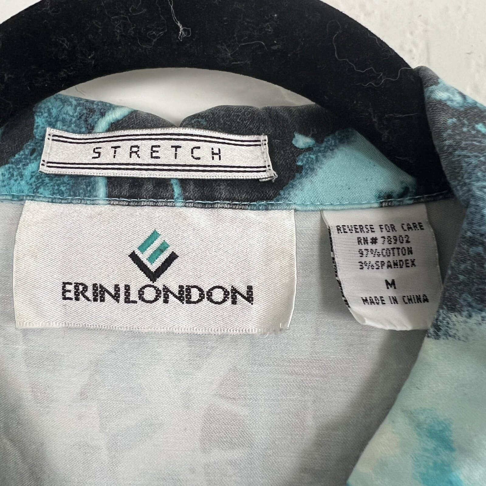 Erin London Womens Vintage Graphic Y2K Sheriff Western Stretch Jacket Medium