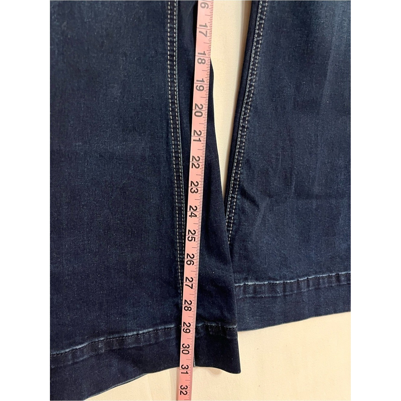 Rock & Roll Denim High Rise Flare Dark Wash 29×32 Button Fly Y2K Western Retro