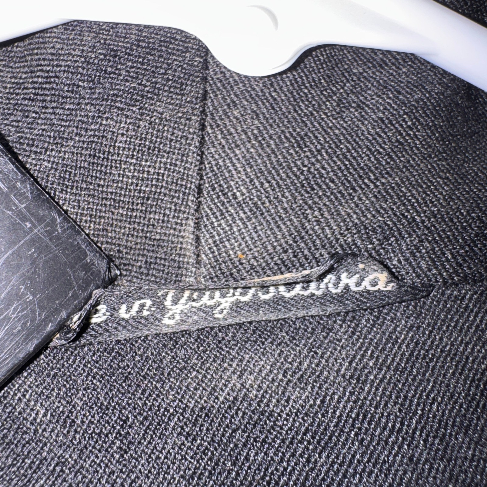 David N Vintage Charcoal Gray Blazer Single Button Lined Jacket Size 18 836525