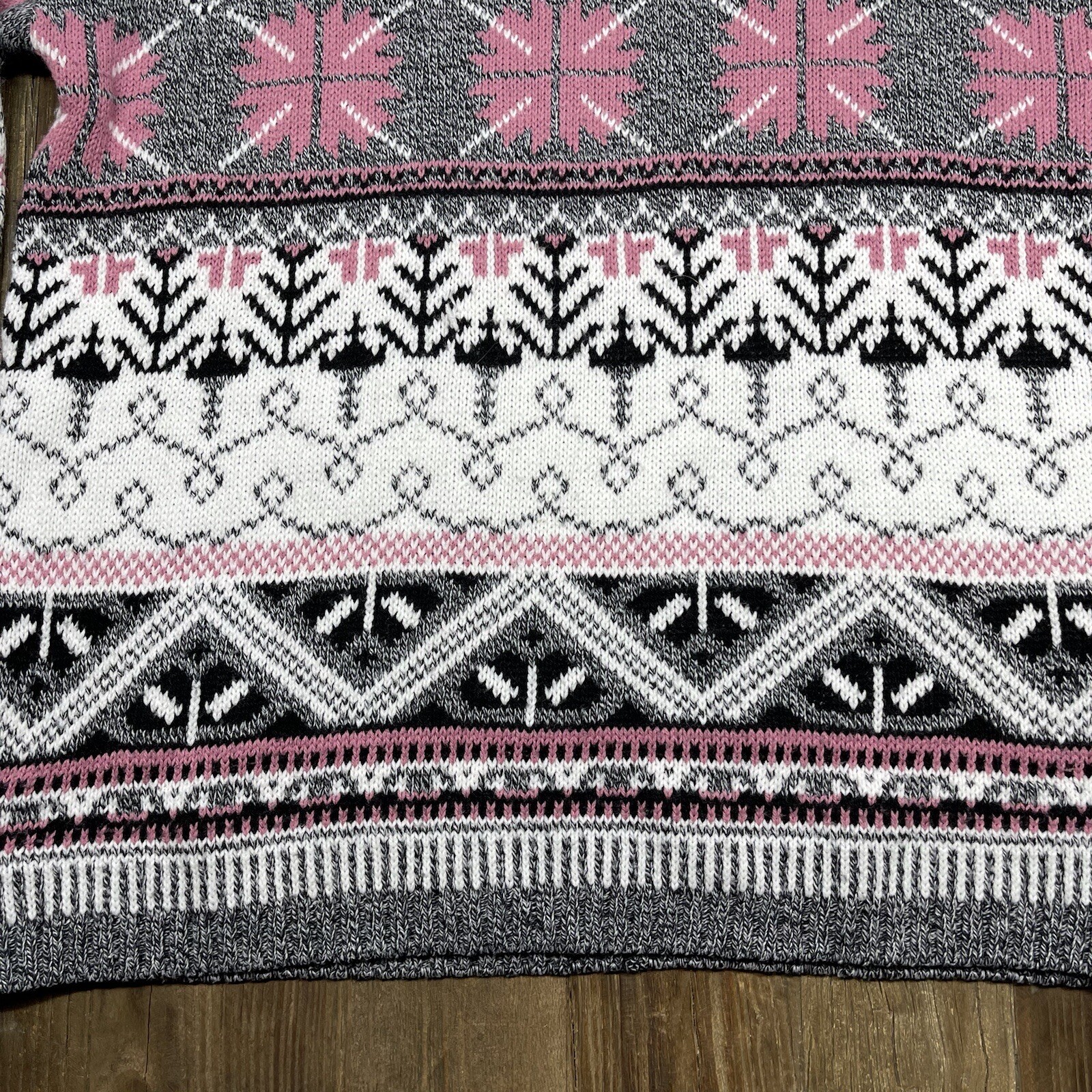 Vintage 80s Sweater Fair Isle by Cut 4 U Size One Size Fits All