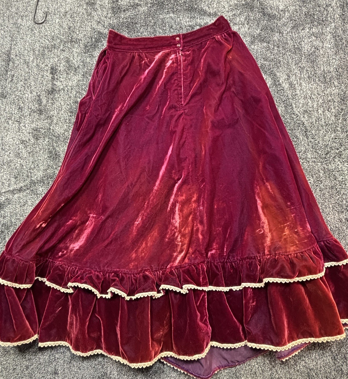 VTG 80s Miss Rodeo America Pageant Velvet 2 Piece Set Dress Jacket Set 13/14