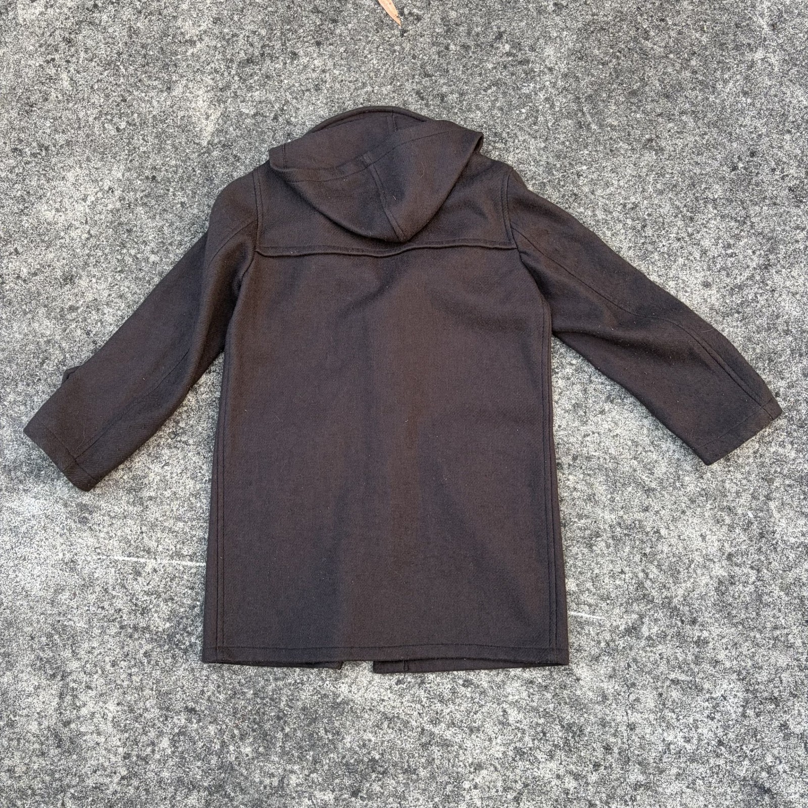 Valente Duffle Coat – Vintage Australian Wool Blend Brown Size 14