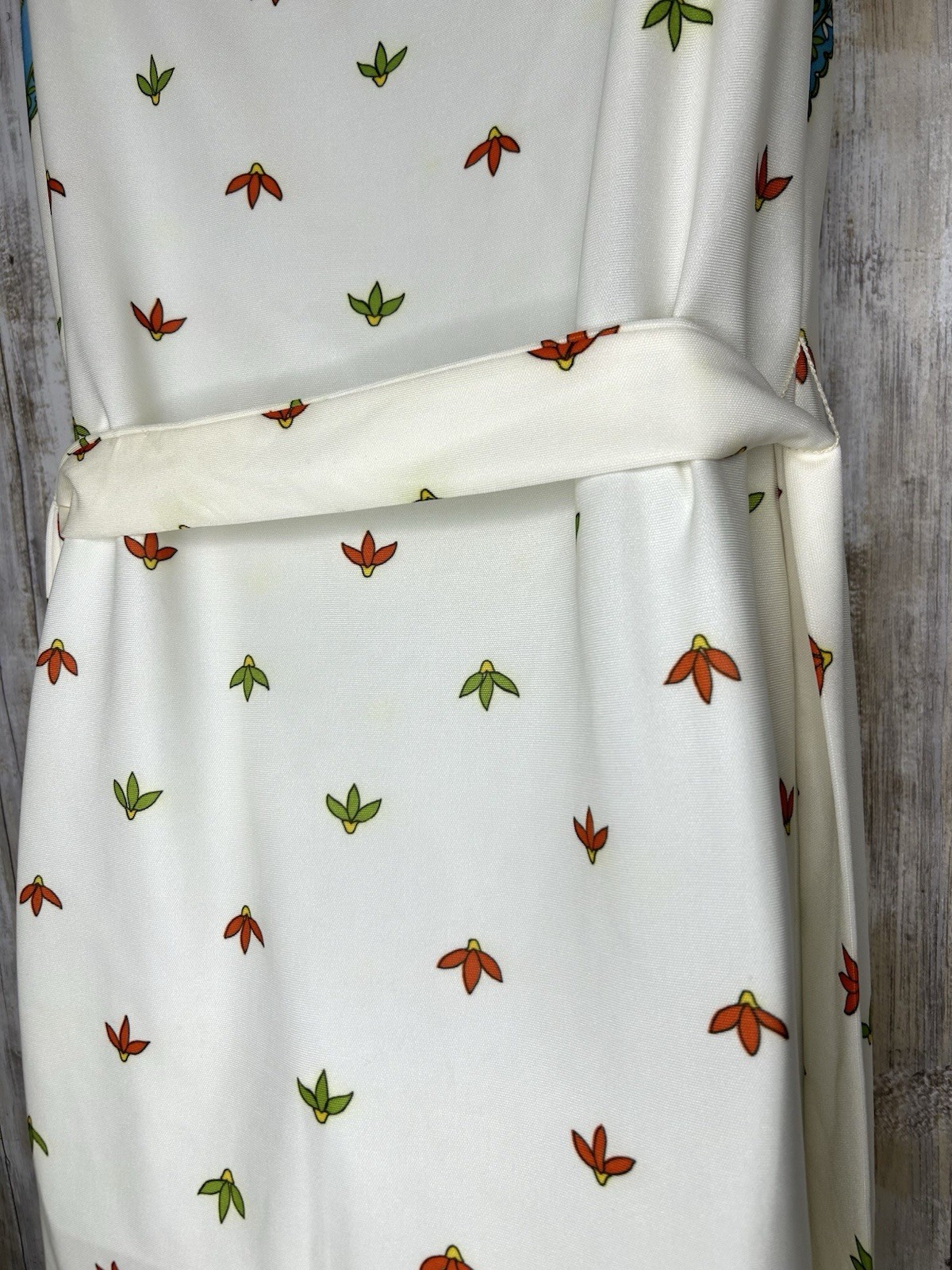 Vintage 60s 70s A Leslie Faye Original Dress Sleeveless With Belt