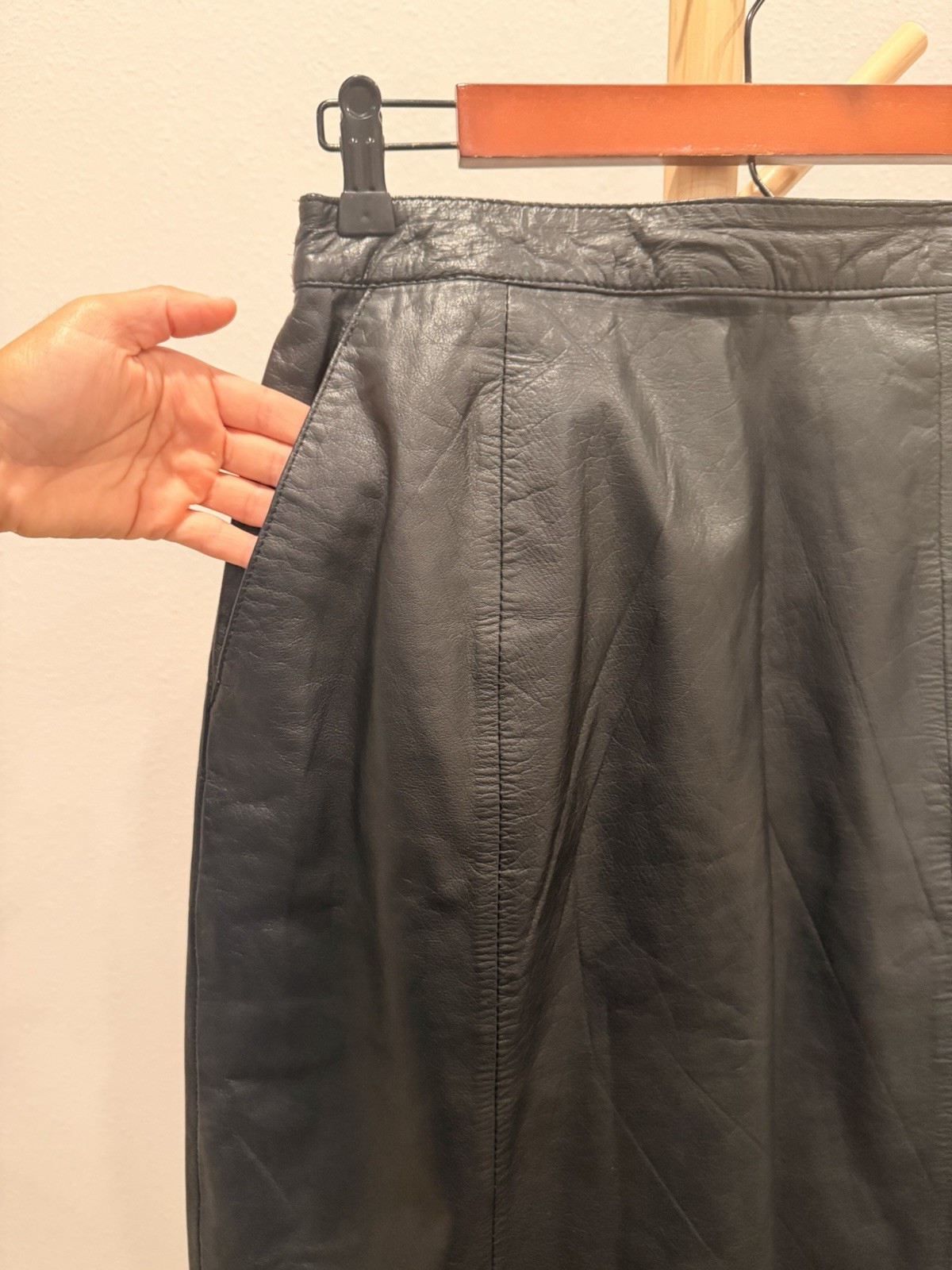 Vintage Leather Skirt