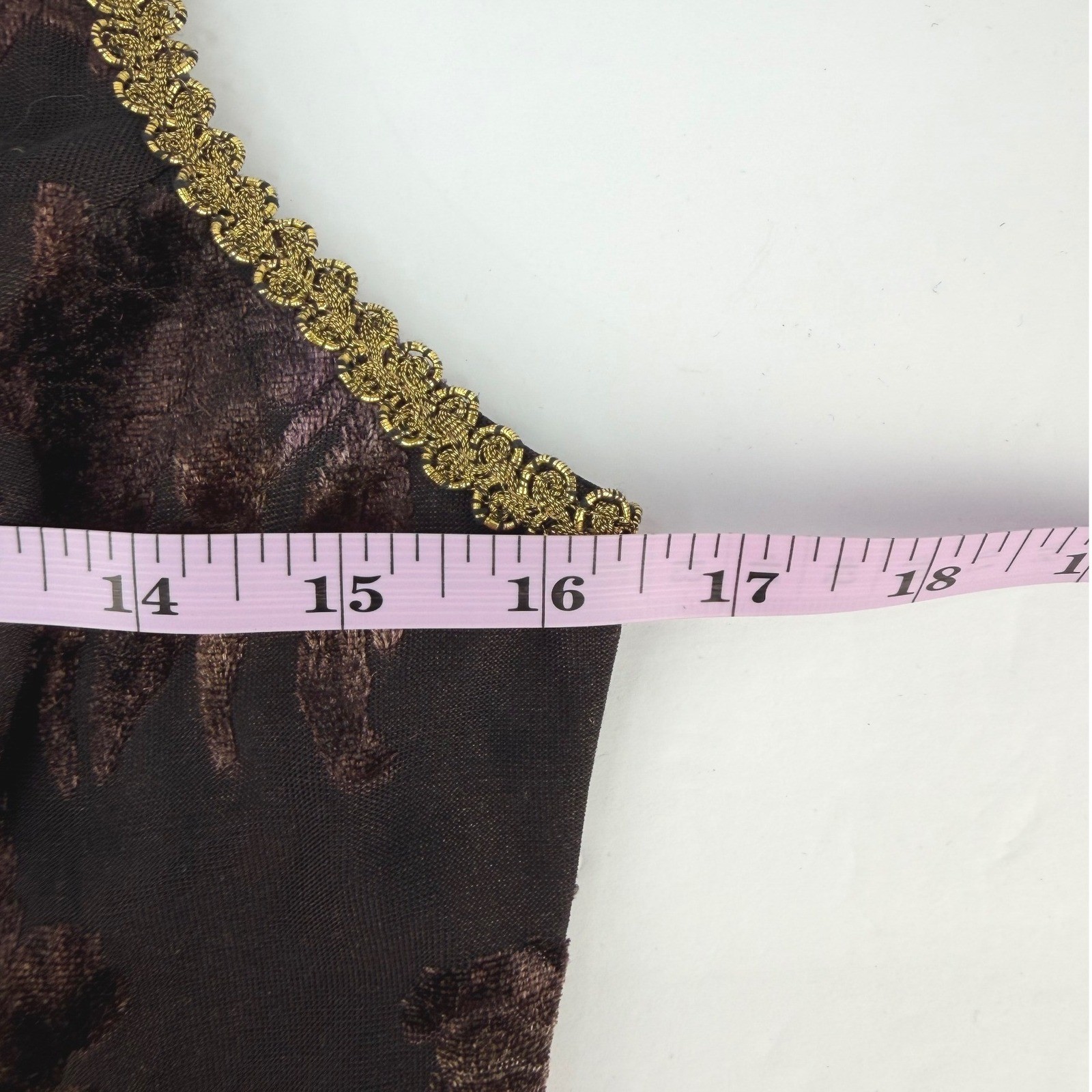VTG Joseph Ribkoff Women 8 Whimsigoth Dark Floral Burnout Cutout Trim Maxi Dress