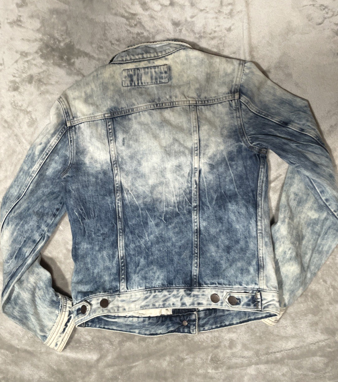 Vintage Denim Jacket Acid Wash Distressed Limited Express EXP 1980’s Sz Small