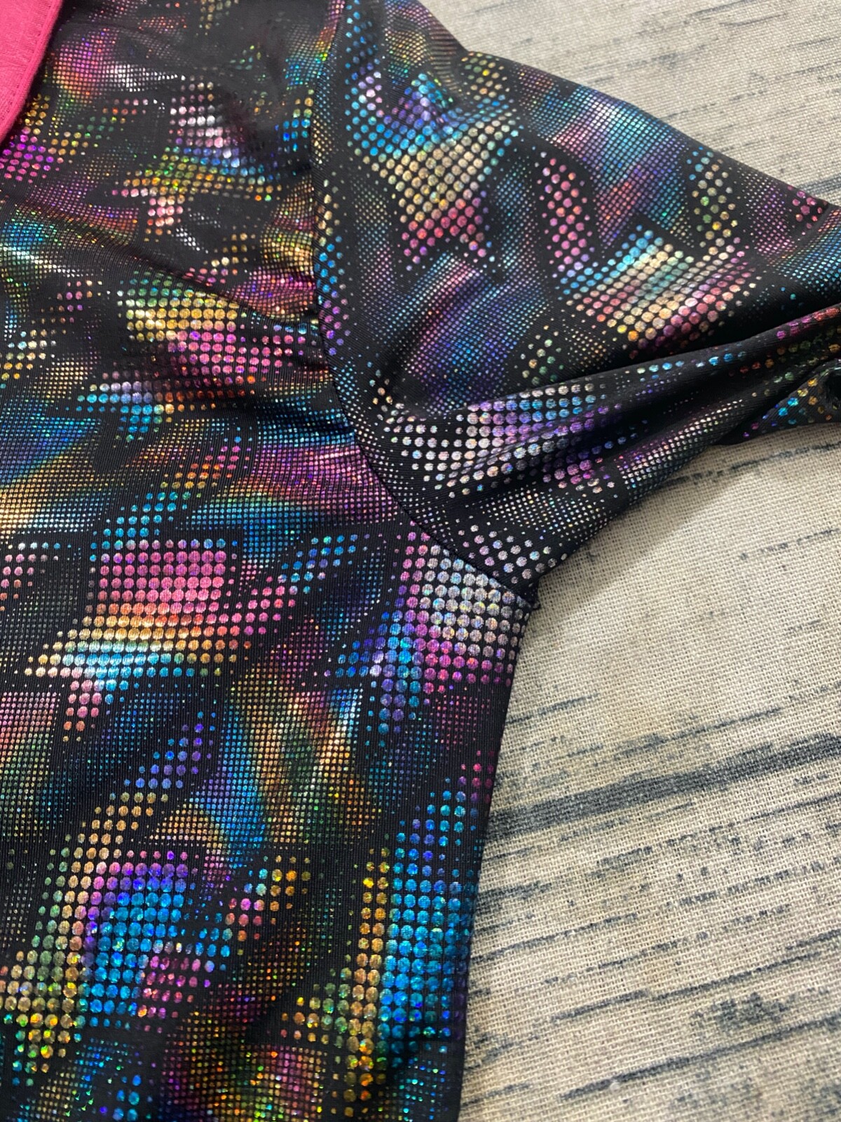1849 Authentic Ranchwear Vtg 80s Western Zip Jacket Embellished Iridescent Disco