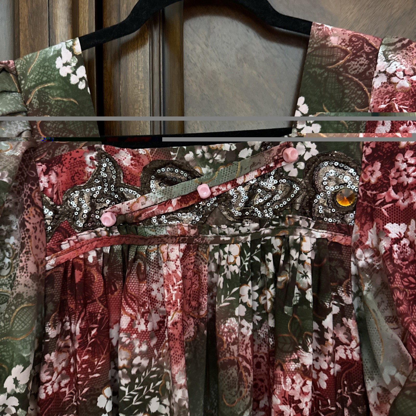 Muumuu Women’s Vintage Hawaiian Floral Maxi Sz M/L