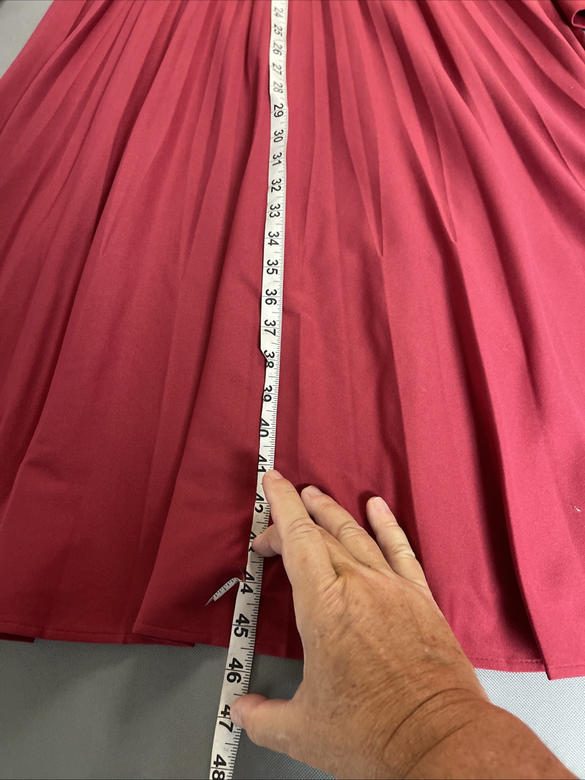 Vintage 1970s Red Polyester Disco Dress Happenings 38C 32W 54H