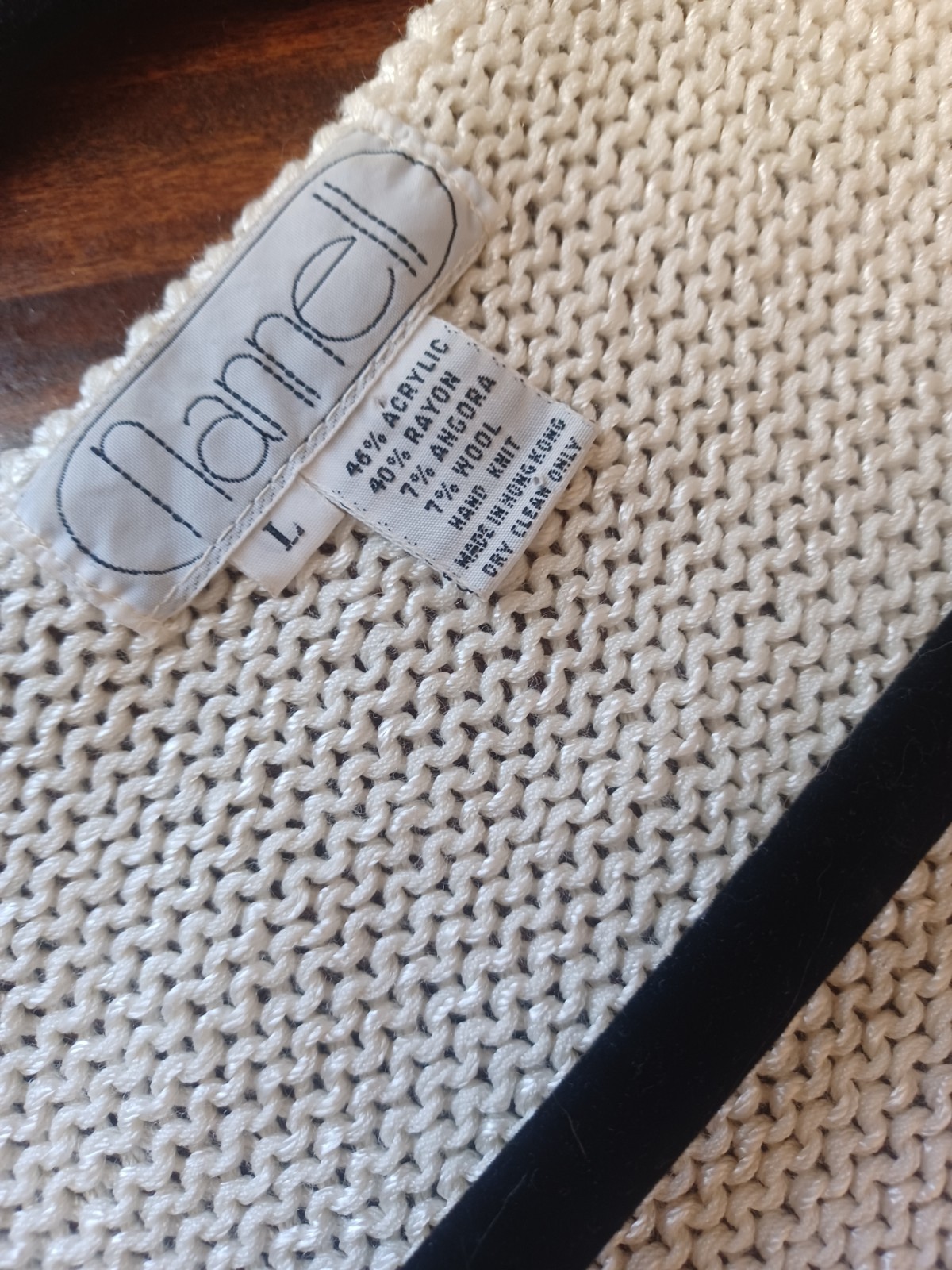 Vintage 1980s Hand-knit Ivory Angora Soft-Girl Sweater by Nannell