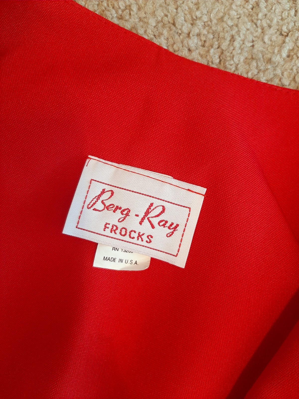 Vintage Red/Navy BergRay Frocks Blazer Jacket