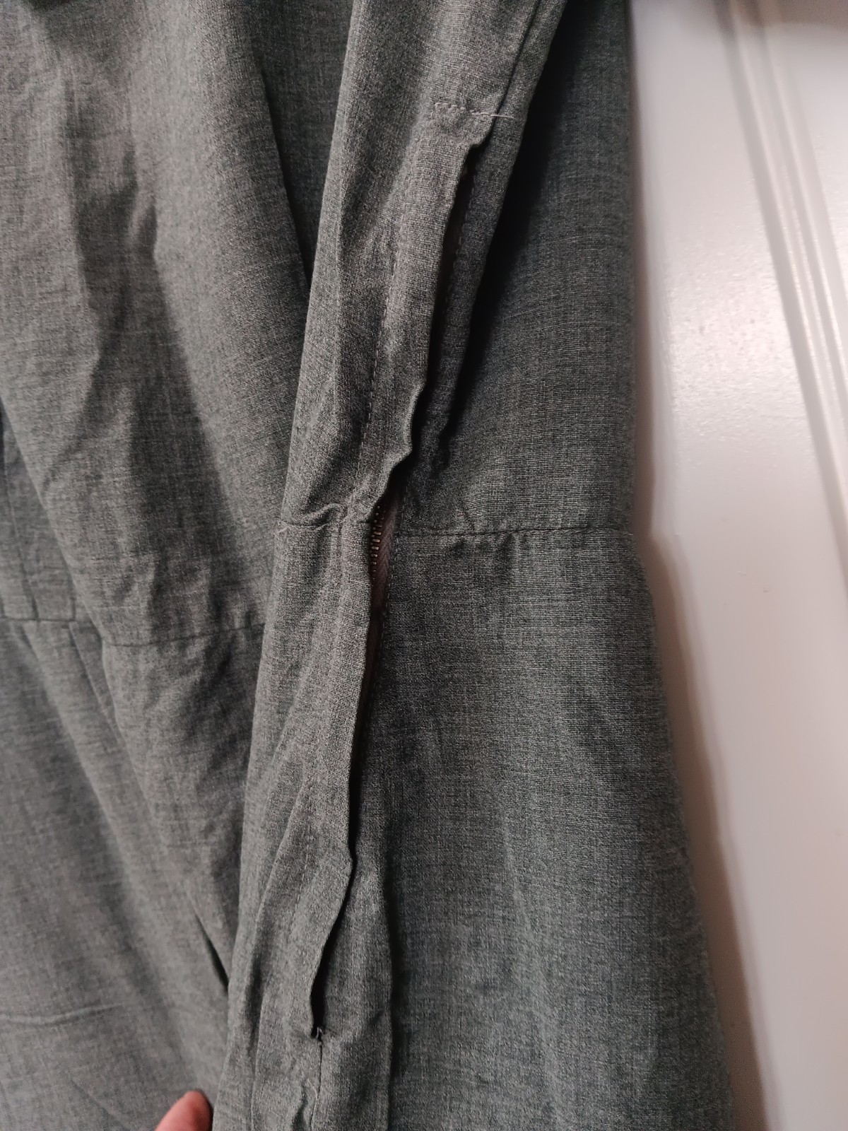 Vtg 1950s Mynette Shift Dress L Gray Secretary Pin-Up