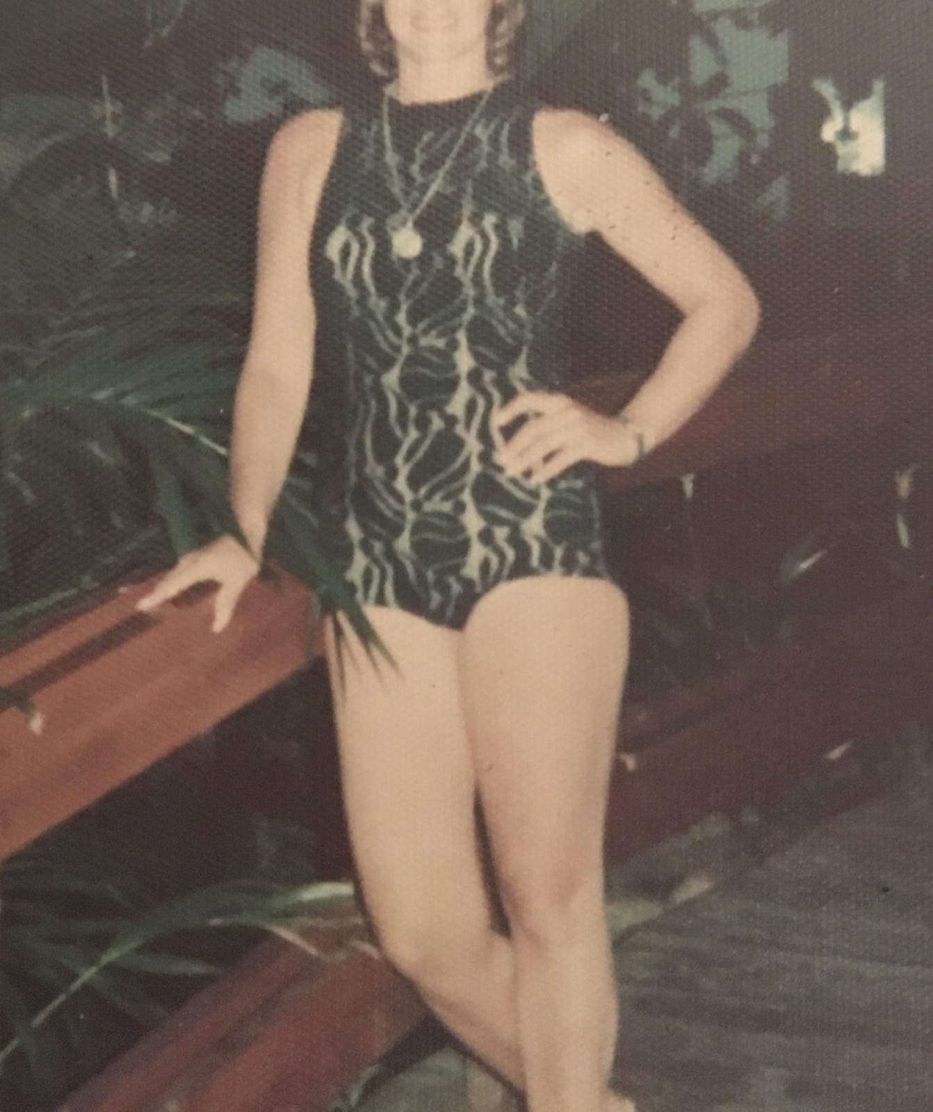 Vintage 1960s Black Gottex One Piece Swimsuit Bathing Suit Swimwear Size 12
