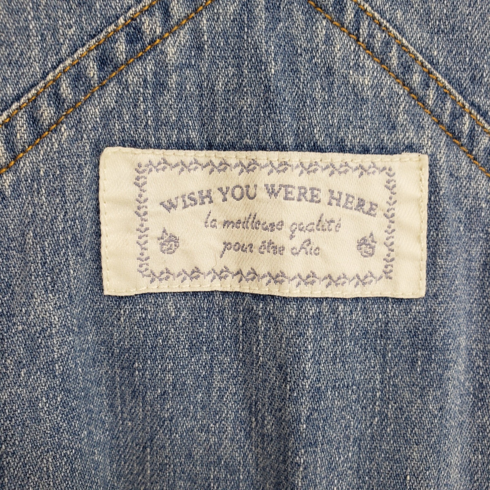 Vintage 90s The Disney Store Winnie the Pooh Denim Jumper Dress Women M Blue