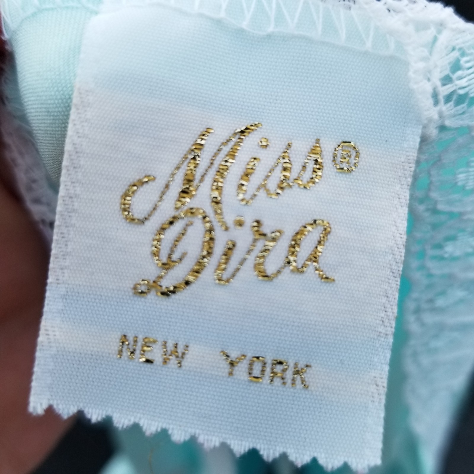 Miss Diva New York Vtg 80s Ruffled Teddy One Piece Nightie Blue Pink Floral M