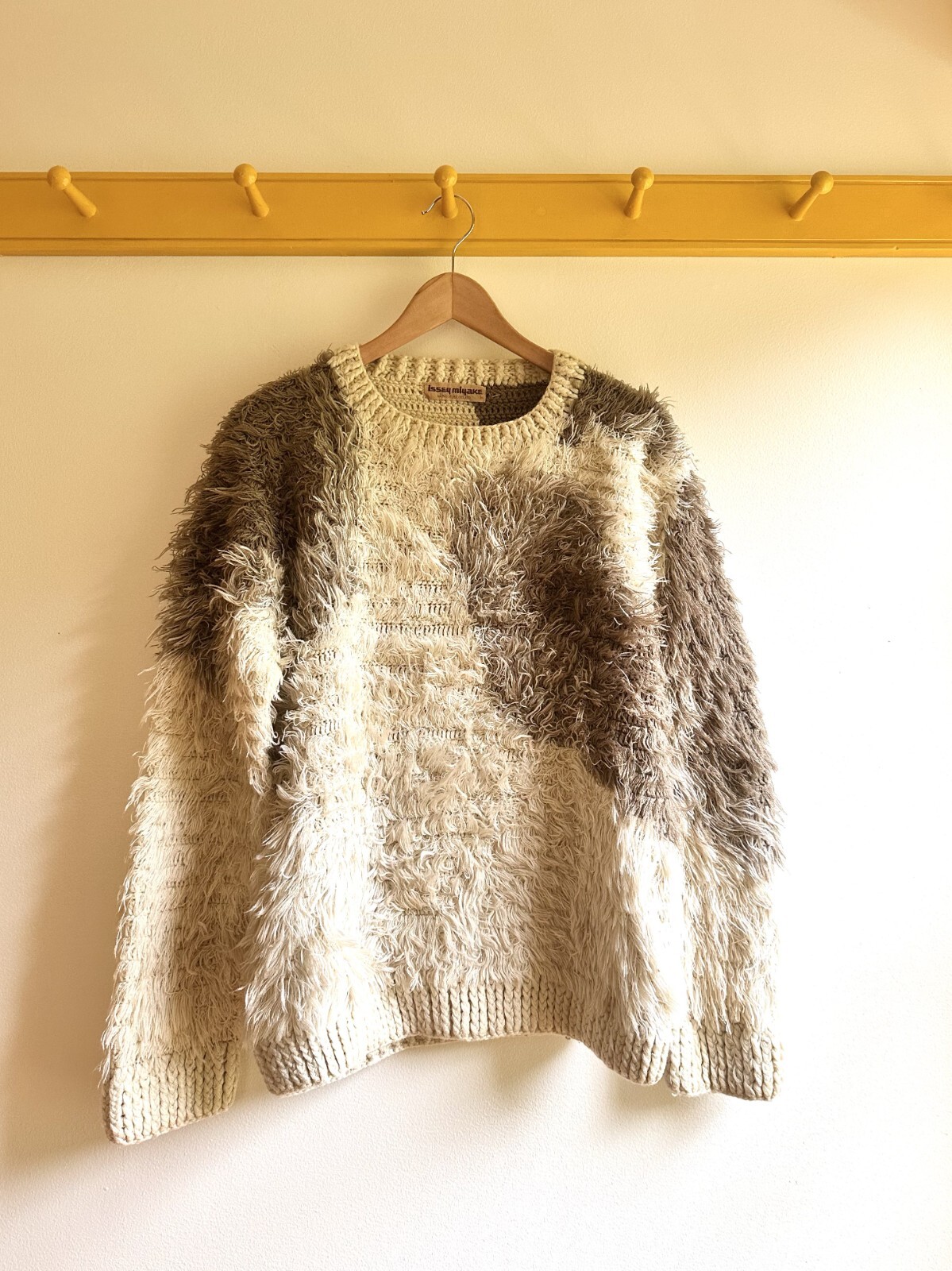 ISSEY MIYAKE All Style Co. Ltd vintage 70s 80s archival fuzzy fur knit sweater