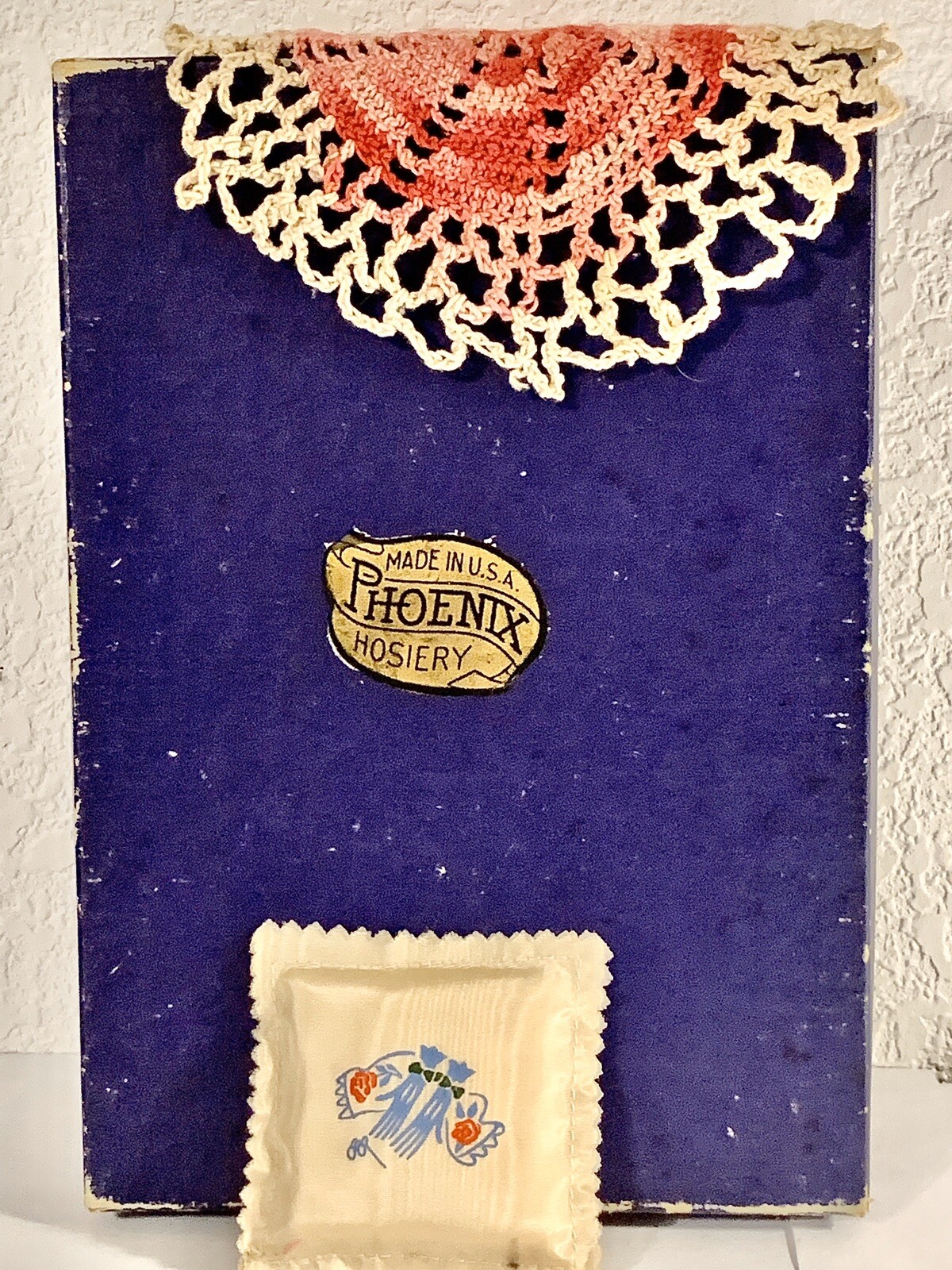 VIntage Phoenix Seams Nylon Hosiery Stockings Box Only + Extras!