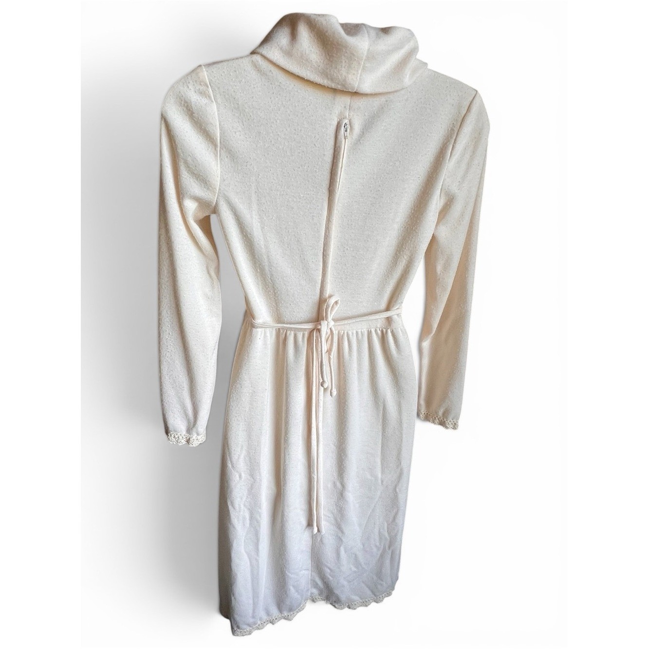 VTG TRIVIA by Charm of Hollywood Ivory Prairie Cottagecore Dress Lace 9/10 Boho