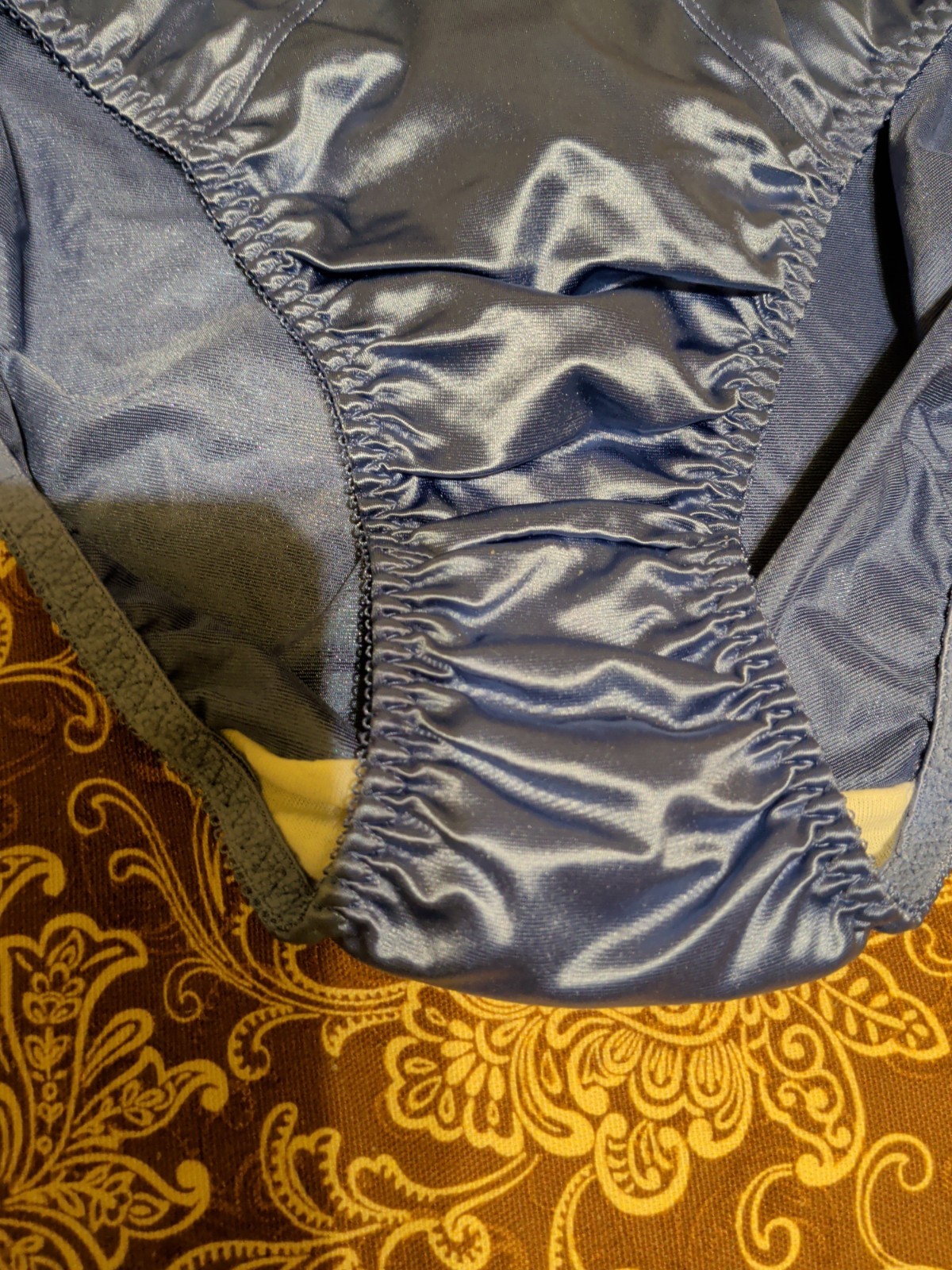 Vintage Delicates Satin Brief Panties Size Large Excellent Condition