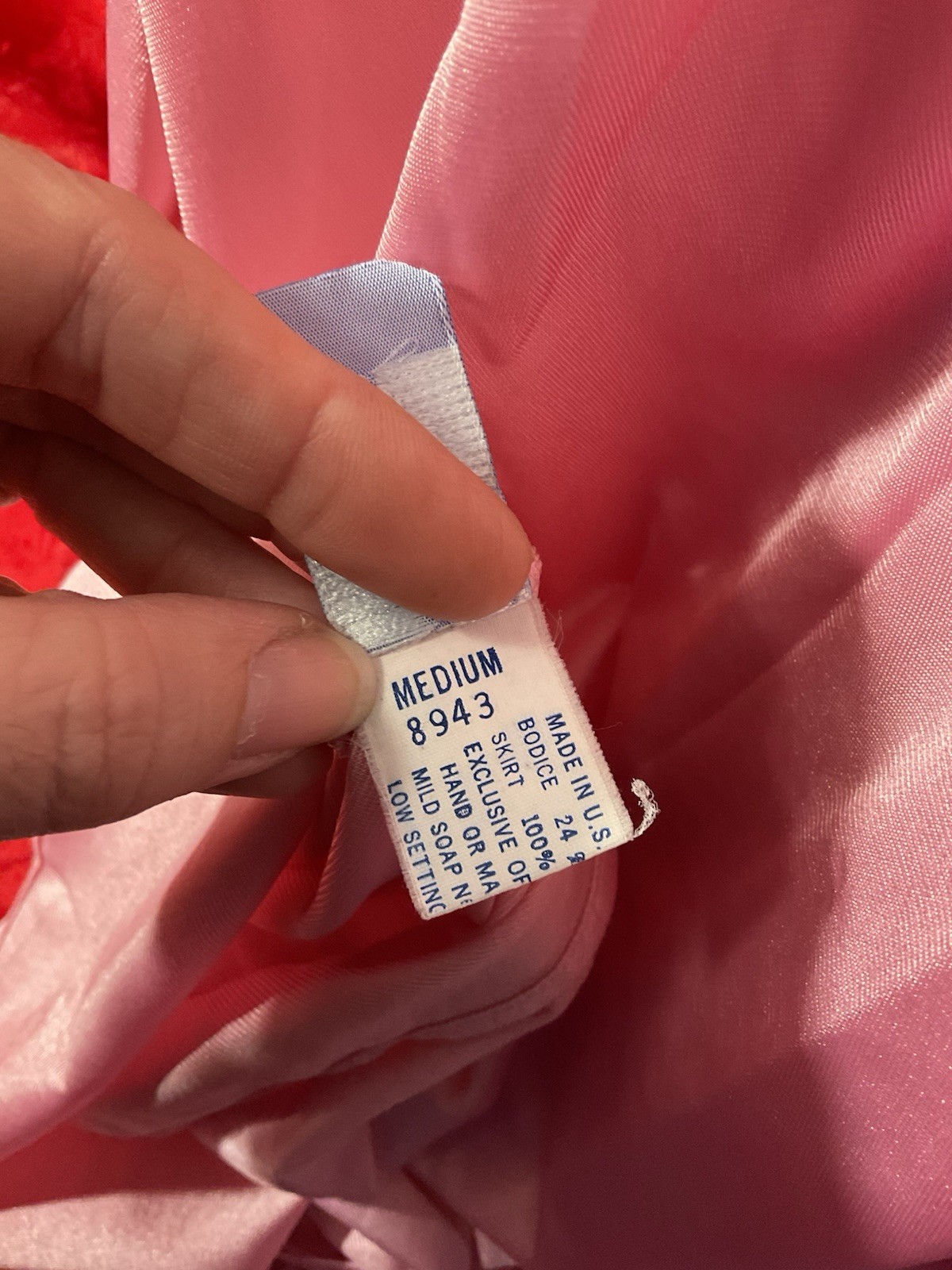 Vintage Lady Cameo Pink Long Gown Lace Detail Silky Sexy Feminine Size M