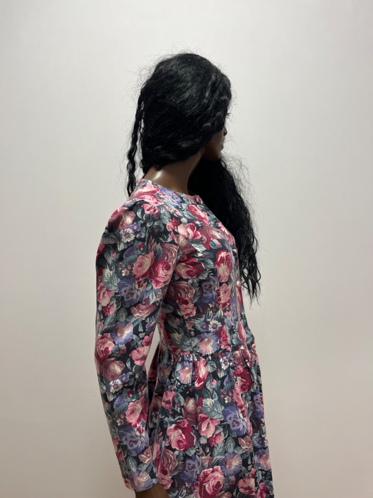 Vintage Laura Ashley Floral Prairie Dress UK 10 Cottagecore Midi Dress