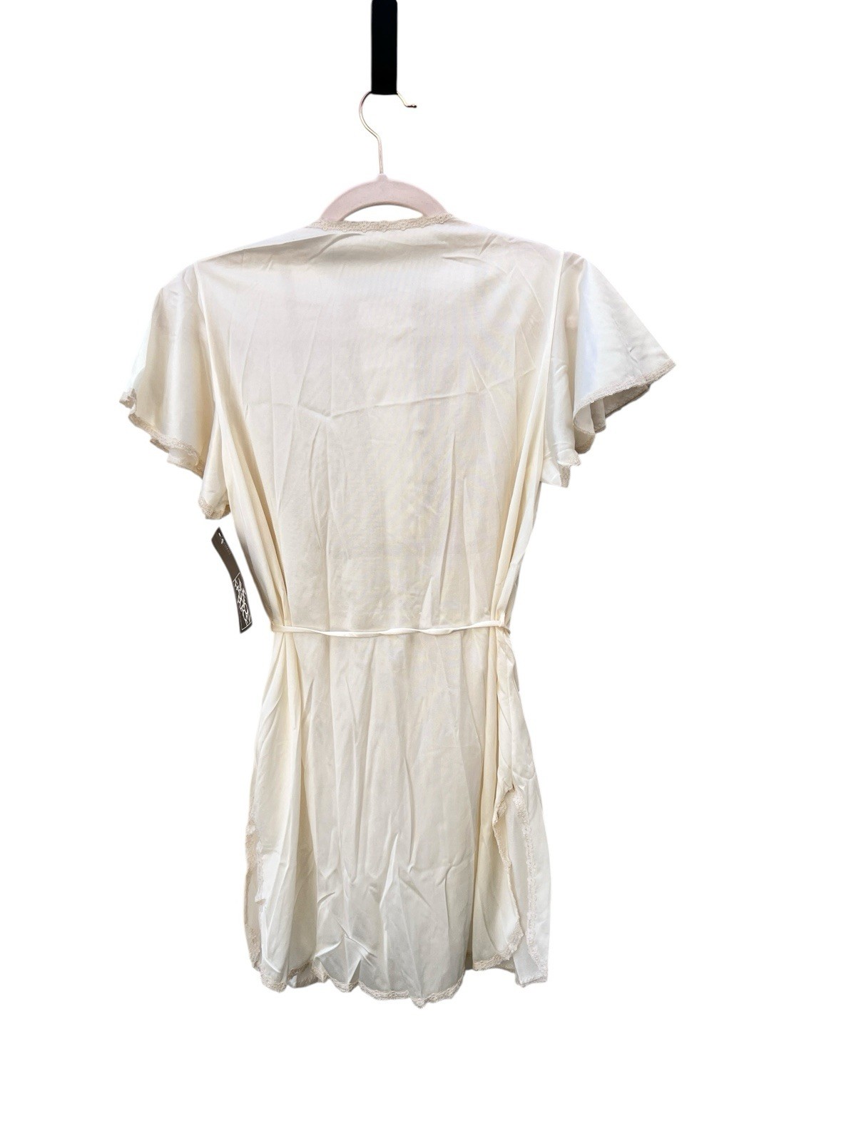 Sears Roebuck The Fashion Place Vintage Cream Sheer Nylon Two Pc Pajama Top Pant