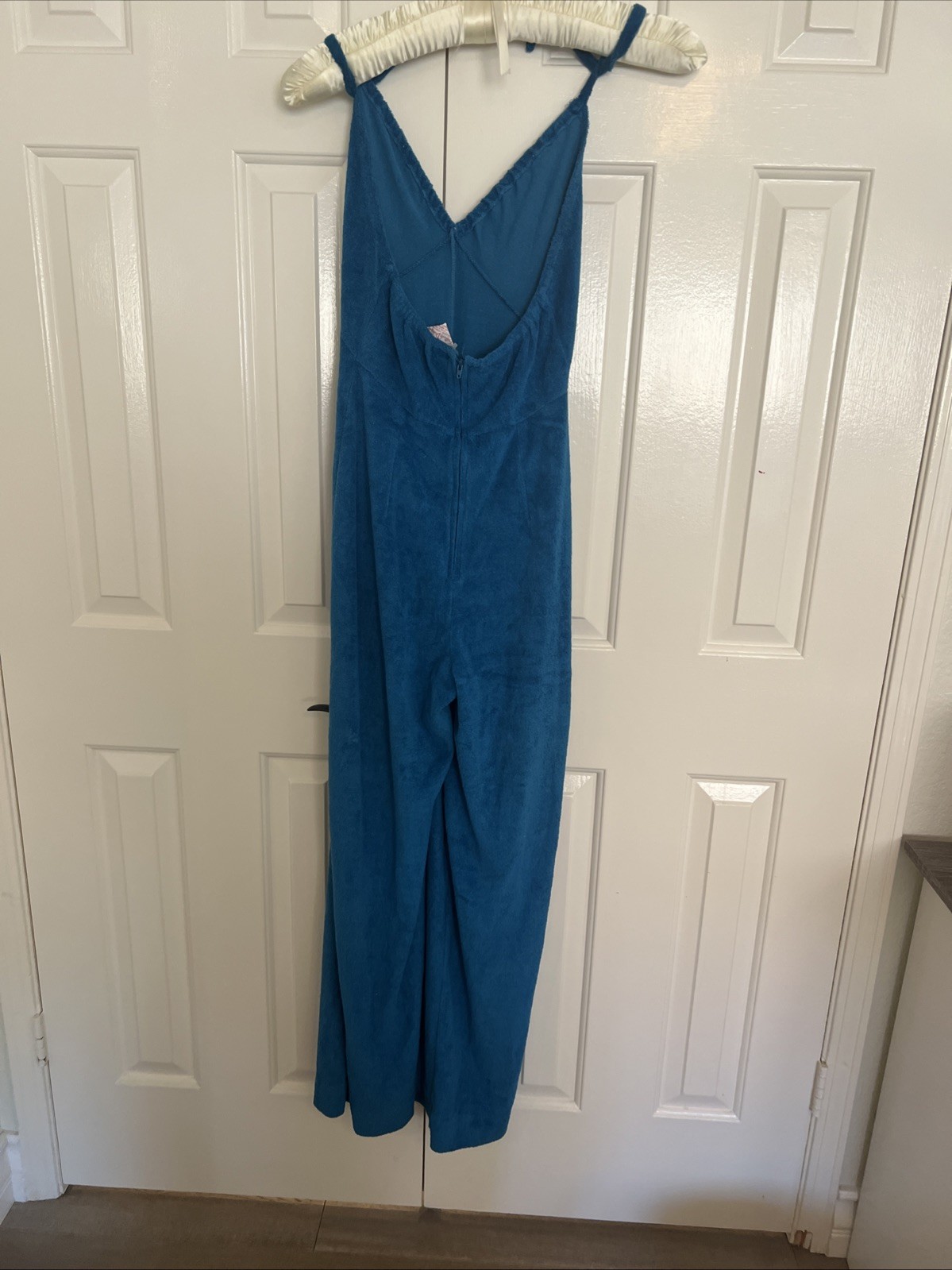 Gertrude Davenport Blue Terry Cloth Vintage Jumpsuit