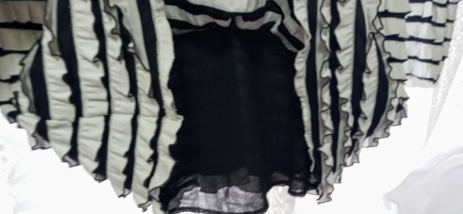 Vtg Fashque 60s Layered Ruffled Long Sleeve Blouse New York Broadway Theater
