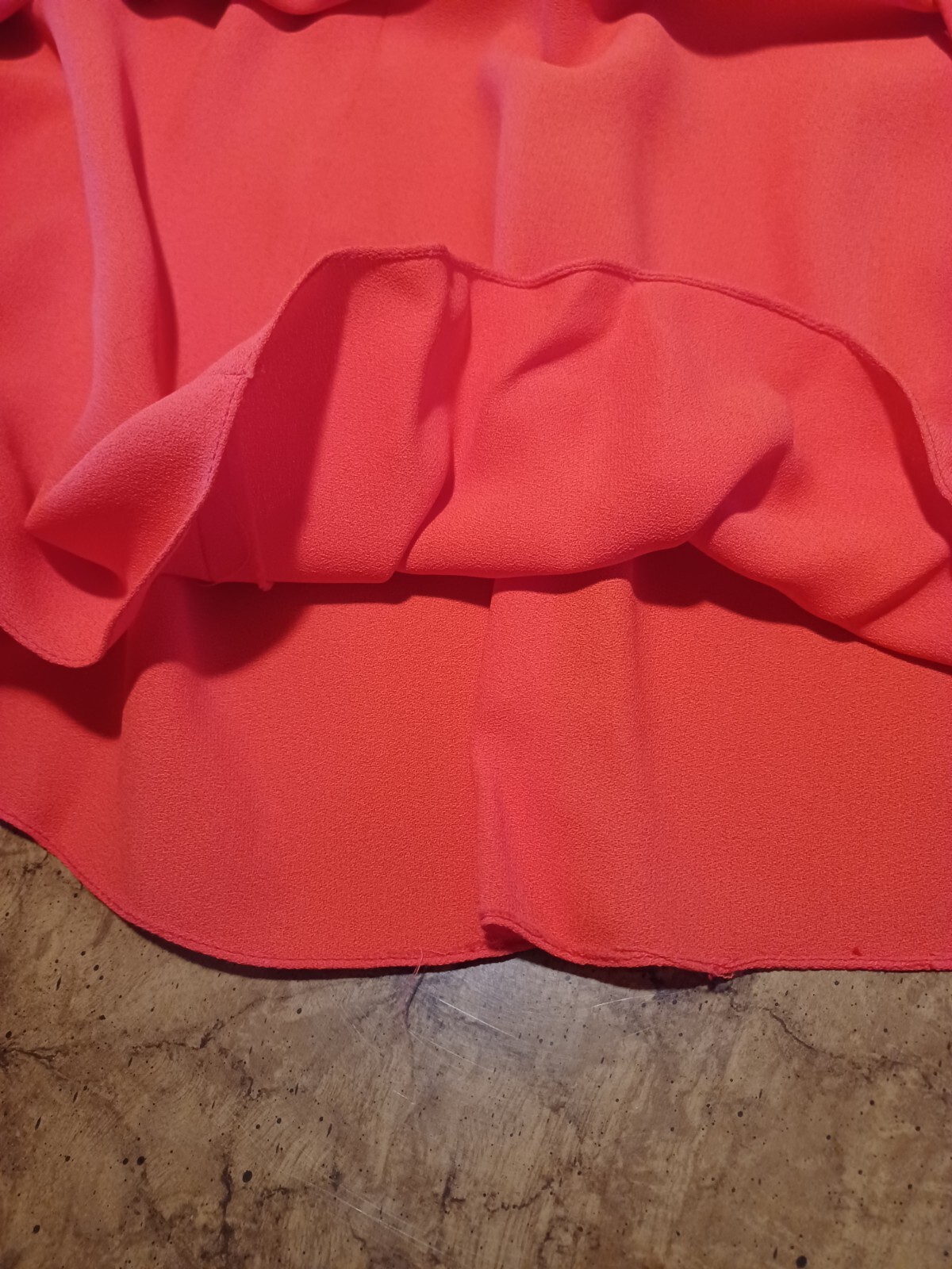 True VTG Mid-century 1960s 1970s Sleeveless Orange Mod Maxi Dress Long MCM 5