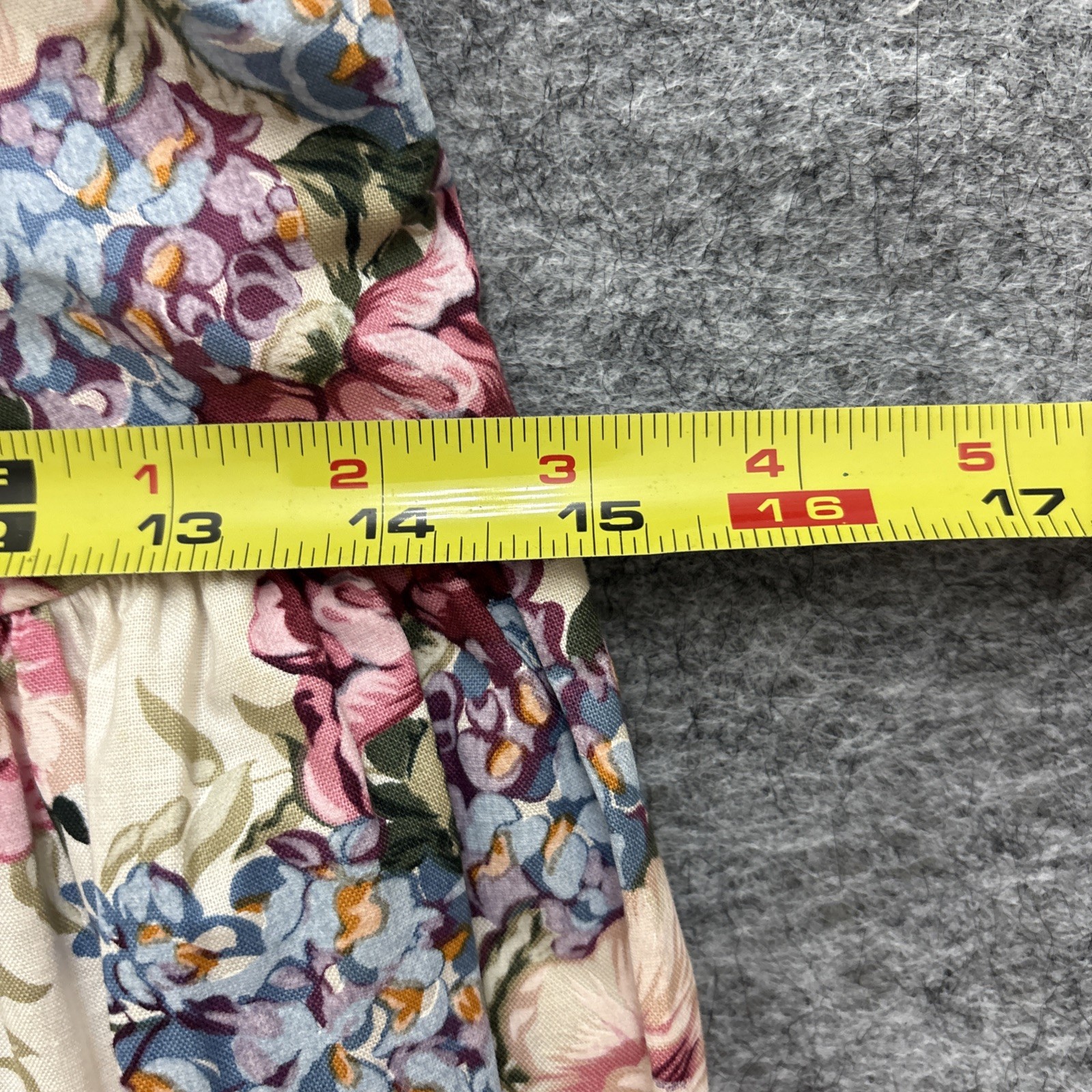 Coquette Romantic Vintage 80s90s Ivory Floral Fairycore Dress 10 Midi Party USA