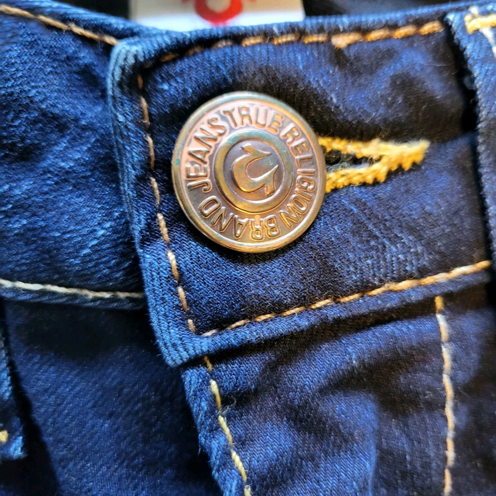 Vintage True Religion Dark Blue Y2K Detailed Pockets Skinny Jeans Women’s Sz 27