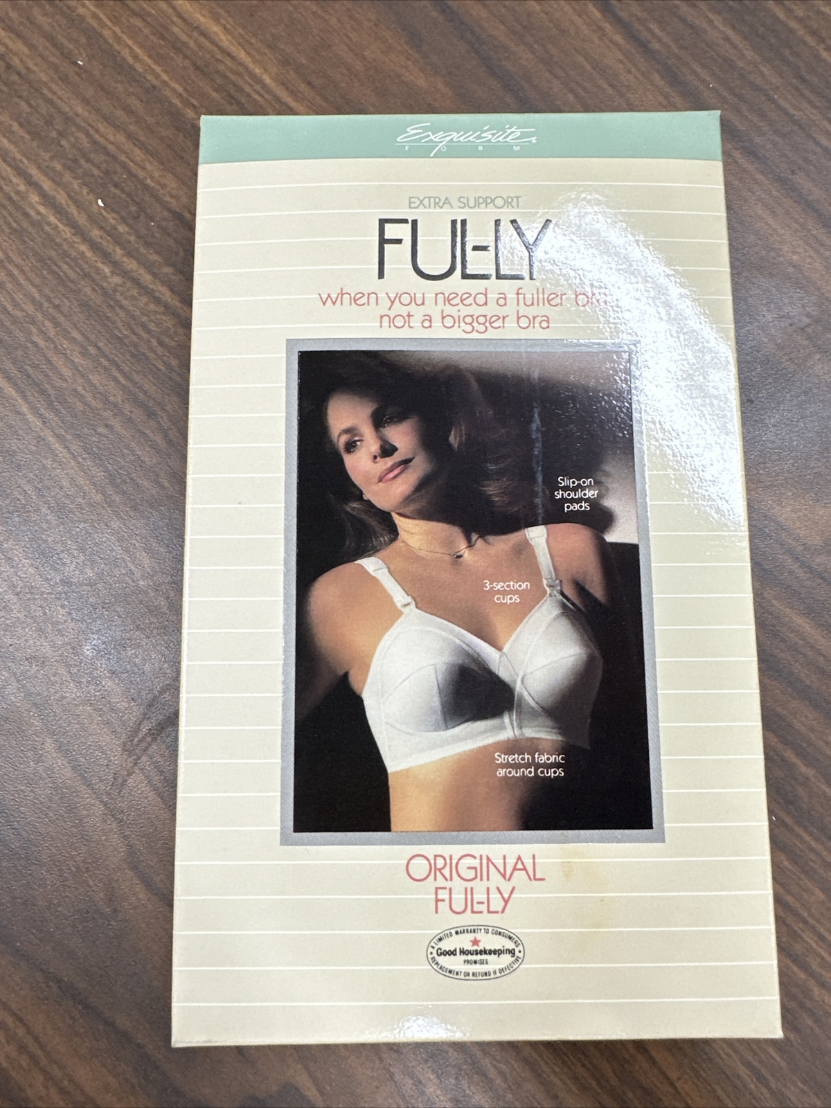 Size 42F Vintage Exquisite Form White Soft Cup Full Figure Bra BRAND NEW