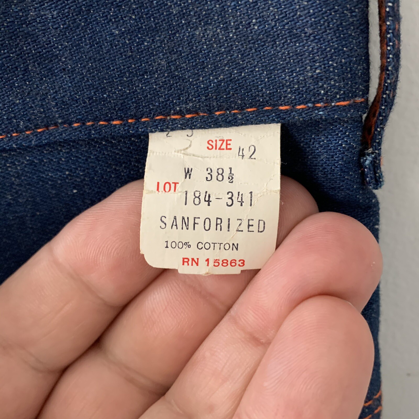 Vintage 1950’s Stephens Sanforized NWT Side Zip High Waist Denim Shorts SZ.XXL