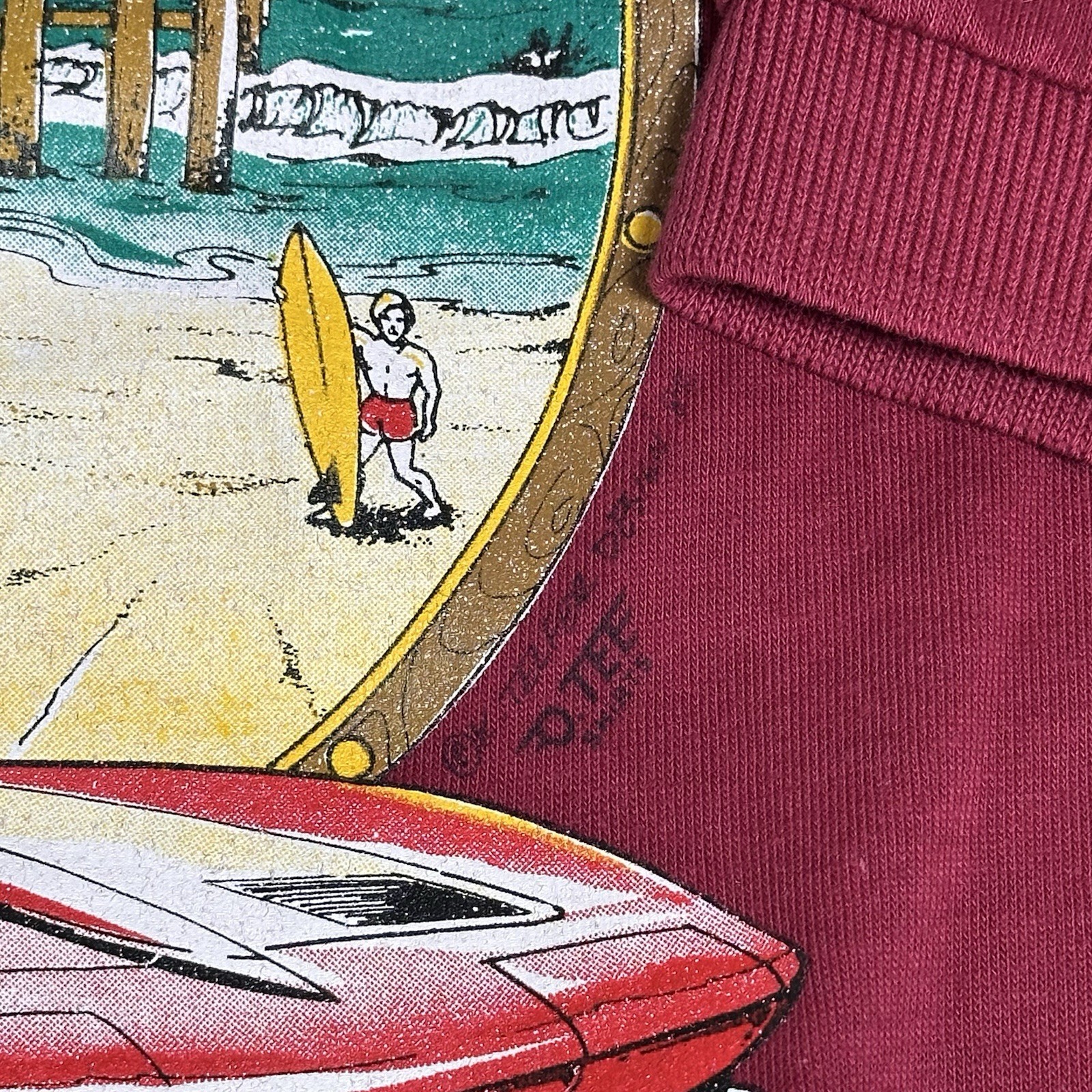 SANTA CRUZ (1986) Car Show Adult 1/4 Button Polo Collared Shirt (XL) “DIRECTOR”